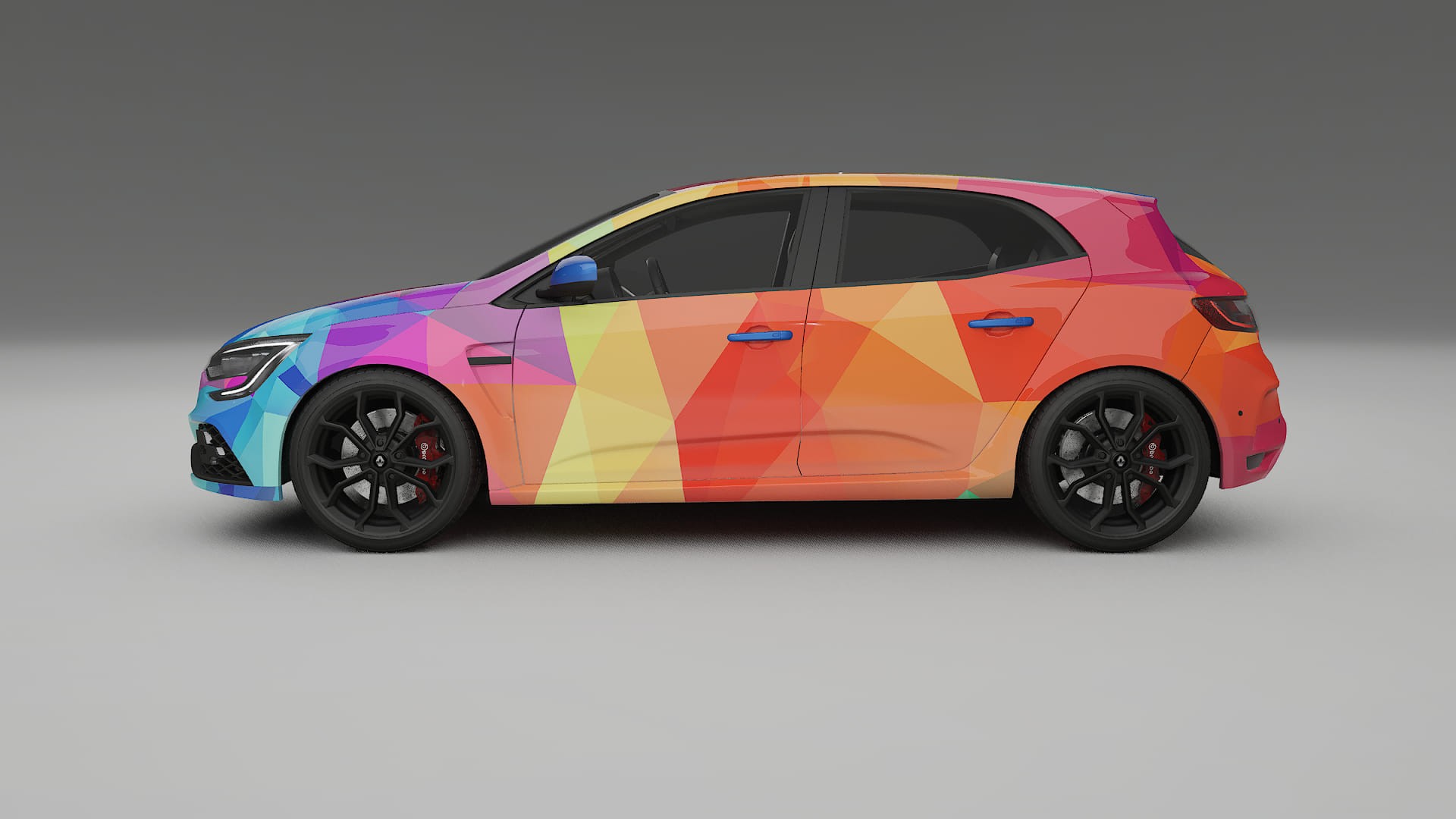 Renault Megane RS IV VECTOR VIBE – Design-Wrap PPF-Kit aus bedruckbarer Polyurethanfolie