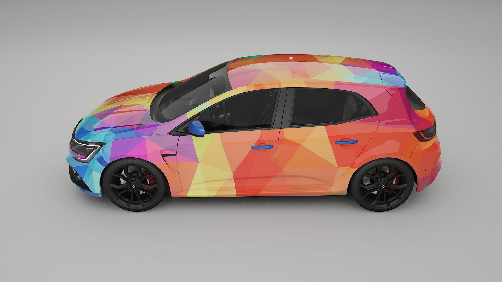 Renault Megane RS IV VECTOR VIBE – Design-Wrap PPF-Kit aus bedruckbarer Polyurethanfolie