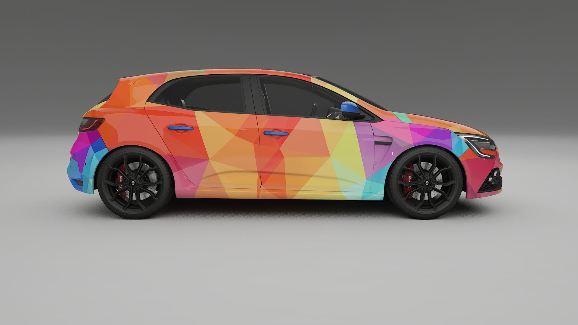 Renault Megane RS IV VECTOR VIBE – Design-Wrap PPF-Kit aus bedruckbarer Polyurethanfolie