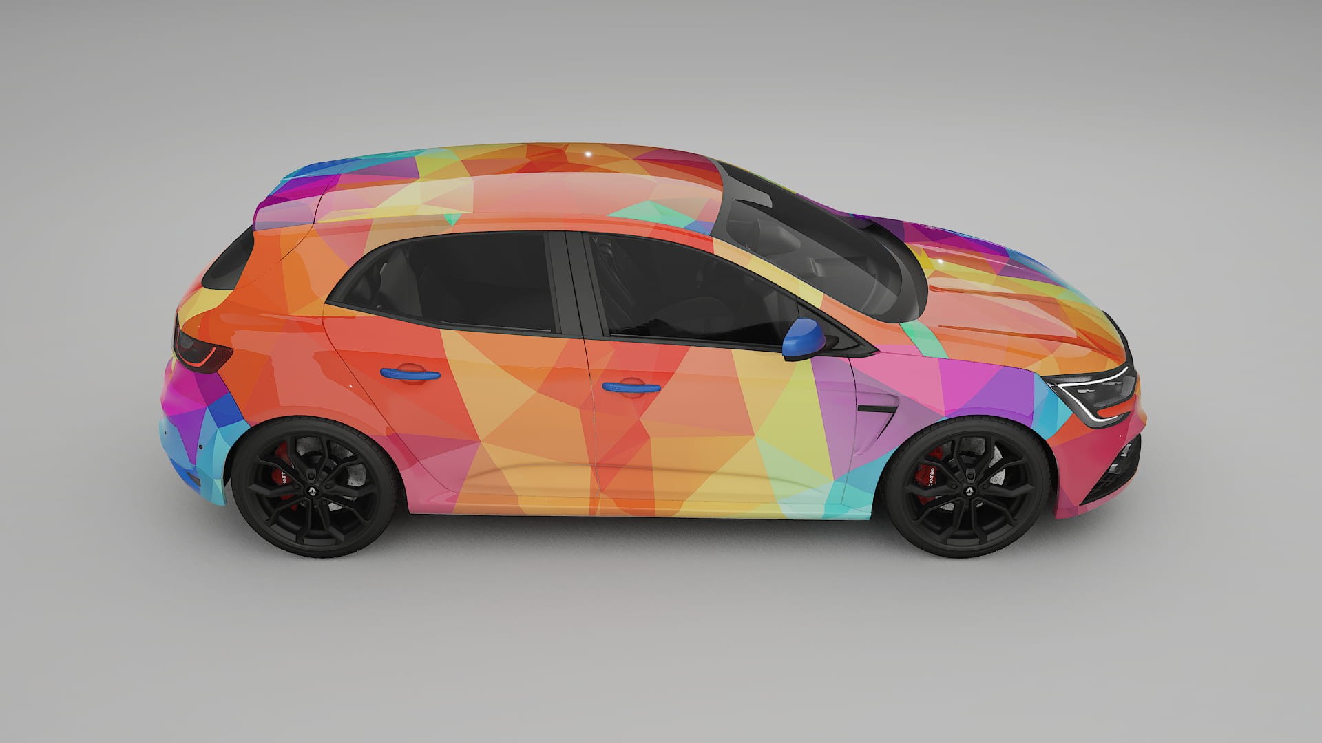 Renault Megane RS IV VECTOR VIBE – Design-Wrap PPF-Kit aus bedruckbarer Polyurethanfolie