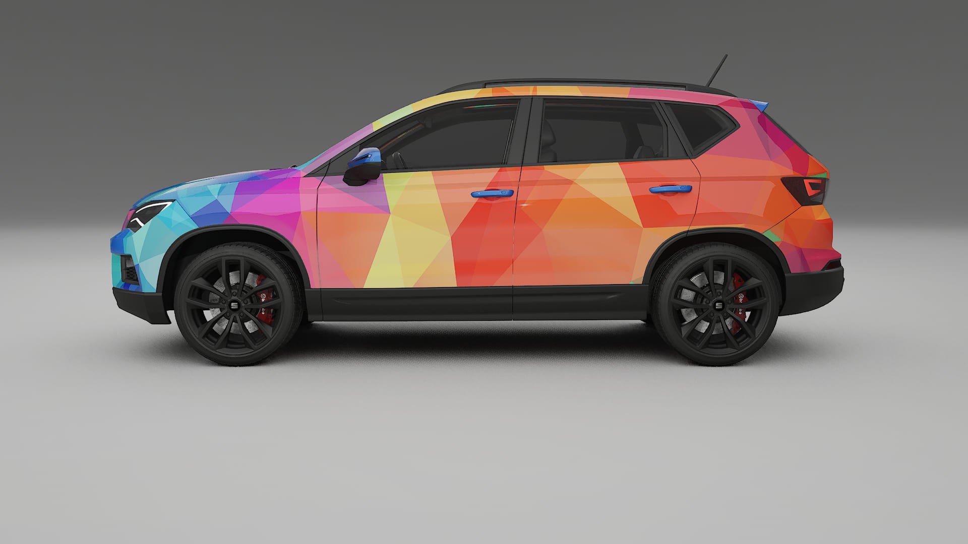 Seat Ateca KH7 VECTOR VIBE – Design-Wrap PPF-Kit aus bedruckbarer Polyurethanfolie