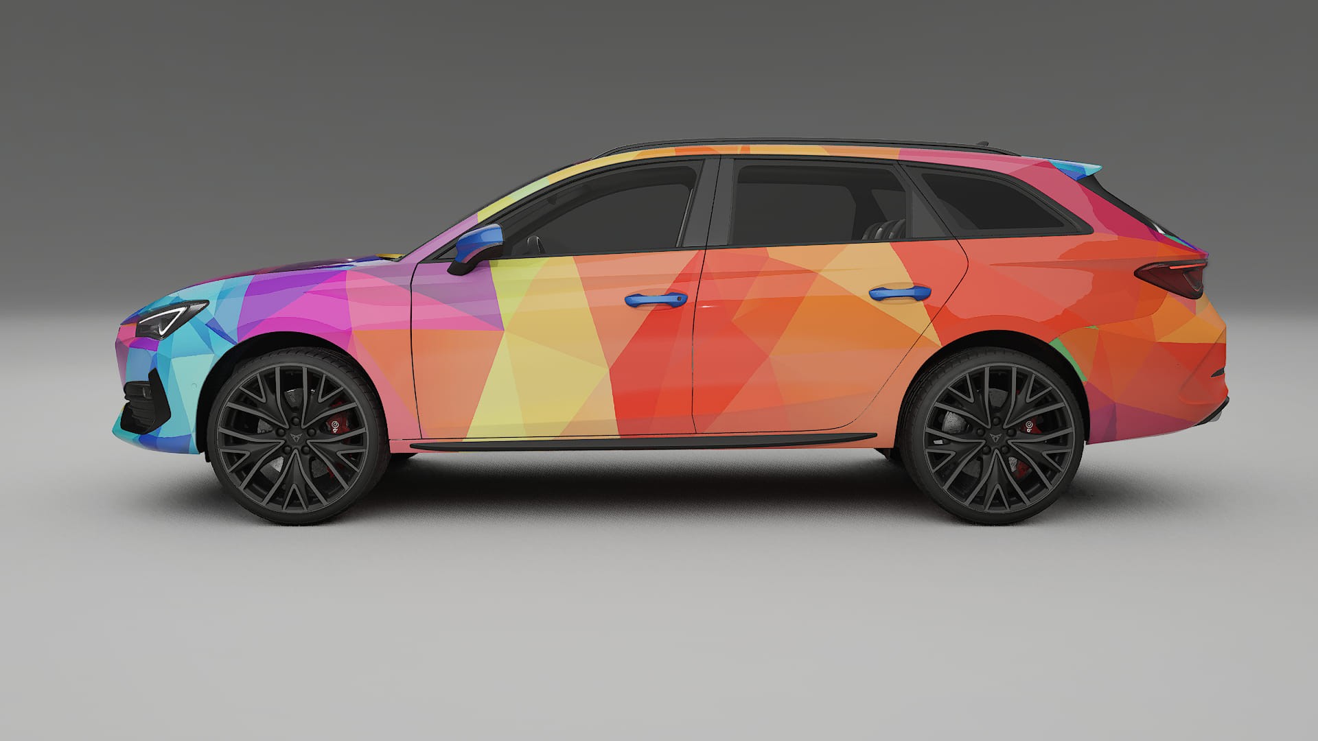 Seat Leon Cupra KL VECTOR VIBE – Design-Wrap PPF-Kit aus bedruckbarer Polyurethanfolie