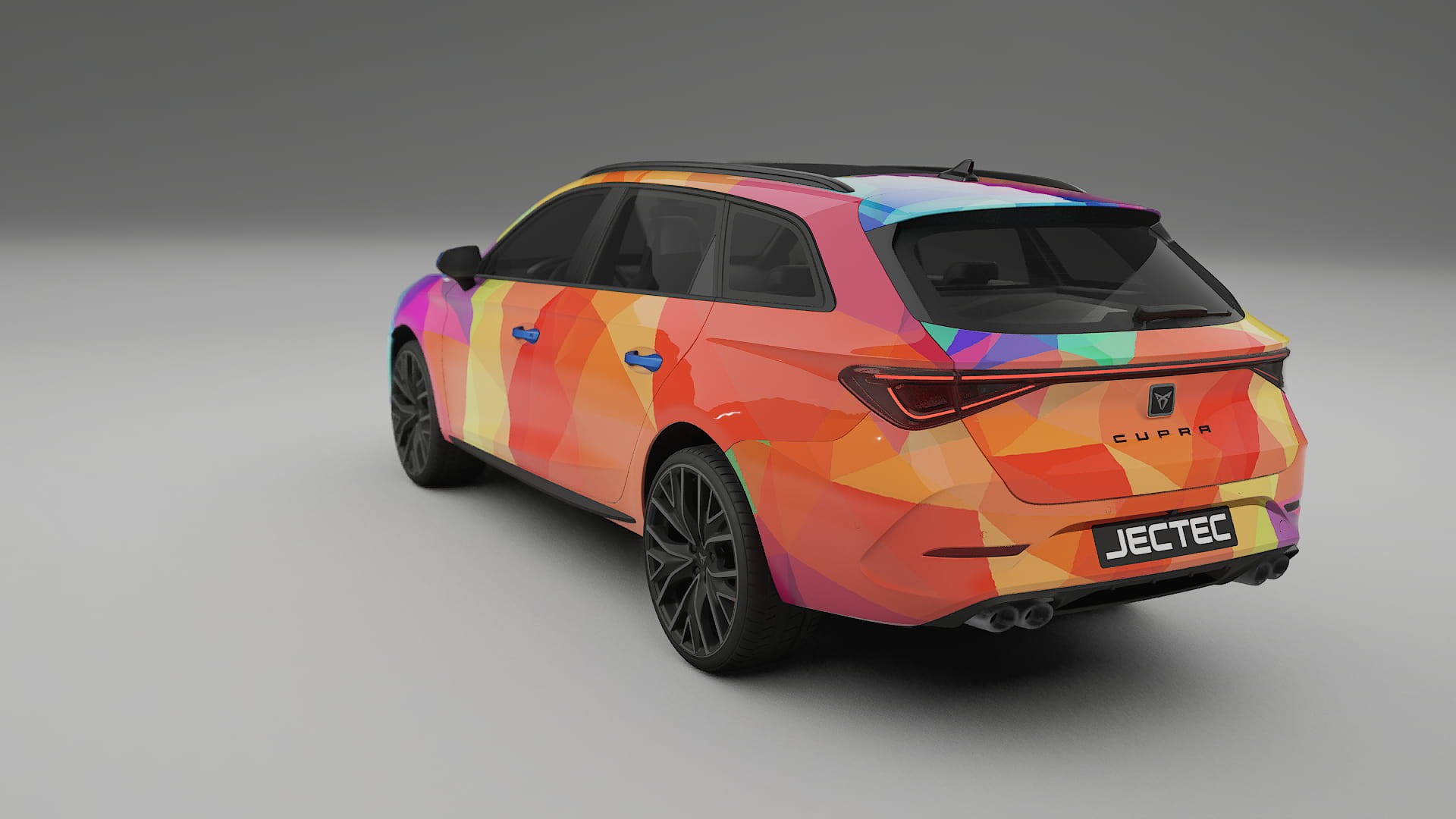 Seat Leon Cupra KL VECTOR VIBE – Design-Wrap PPF-Kit aus bedruckbarer Polyurethanfolie