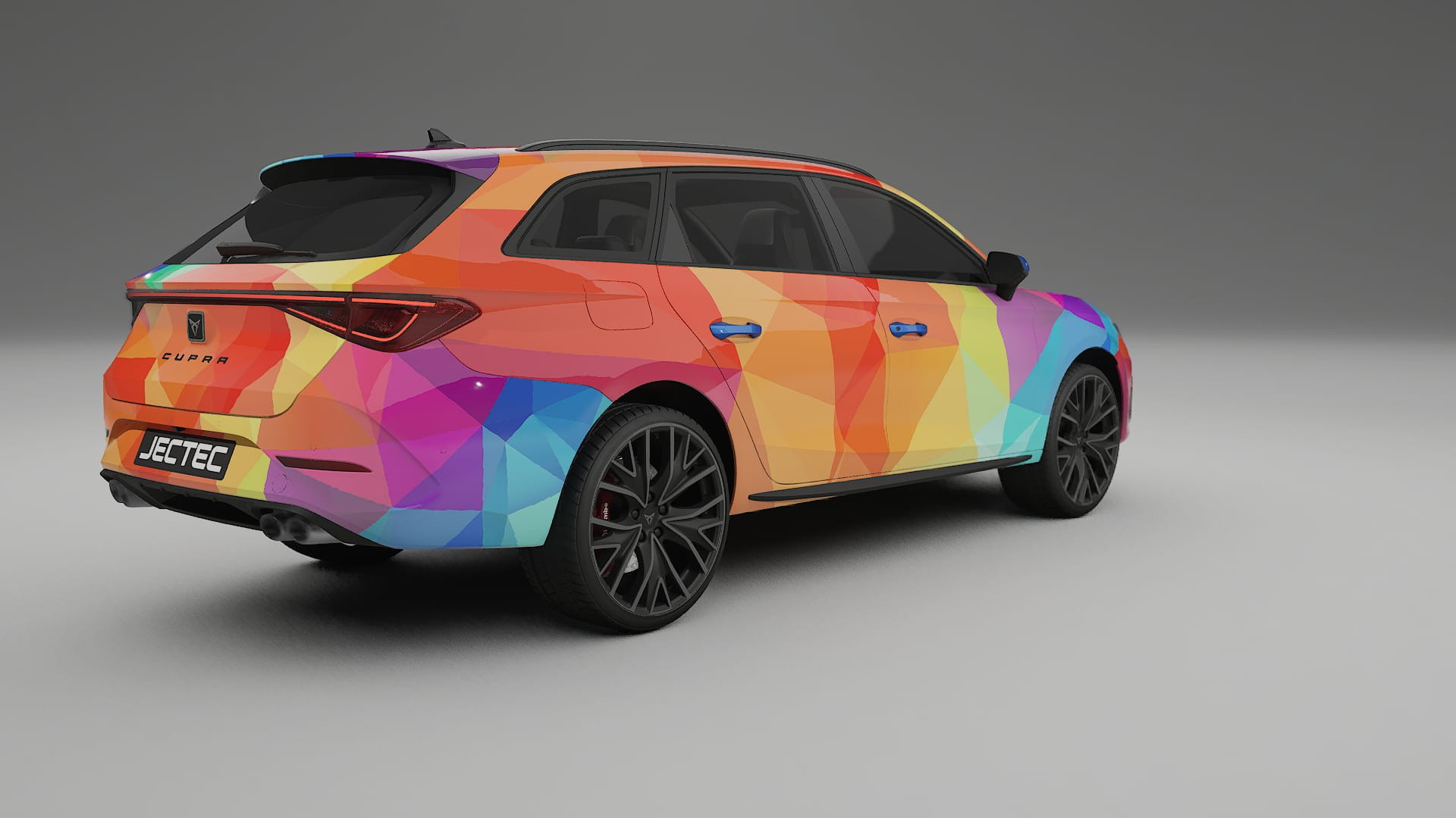 Seat Leon Cupra KL VECTOR VIBE – Design-Wrap PPF-Kit aus bedruckbarer Polyurethanfolie