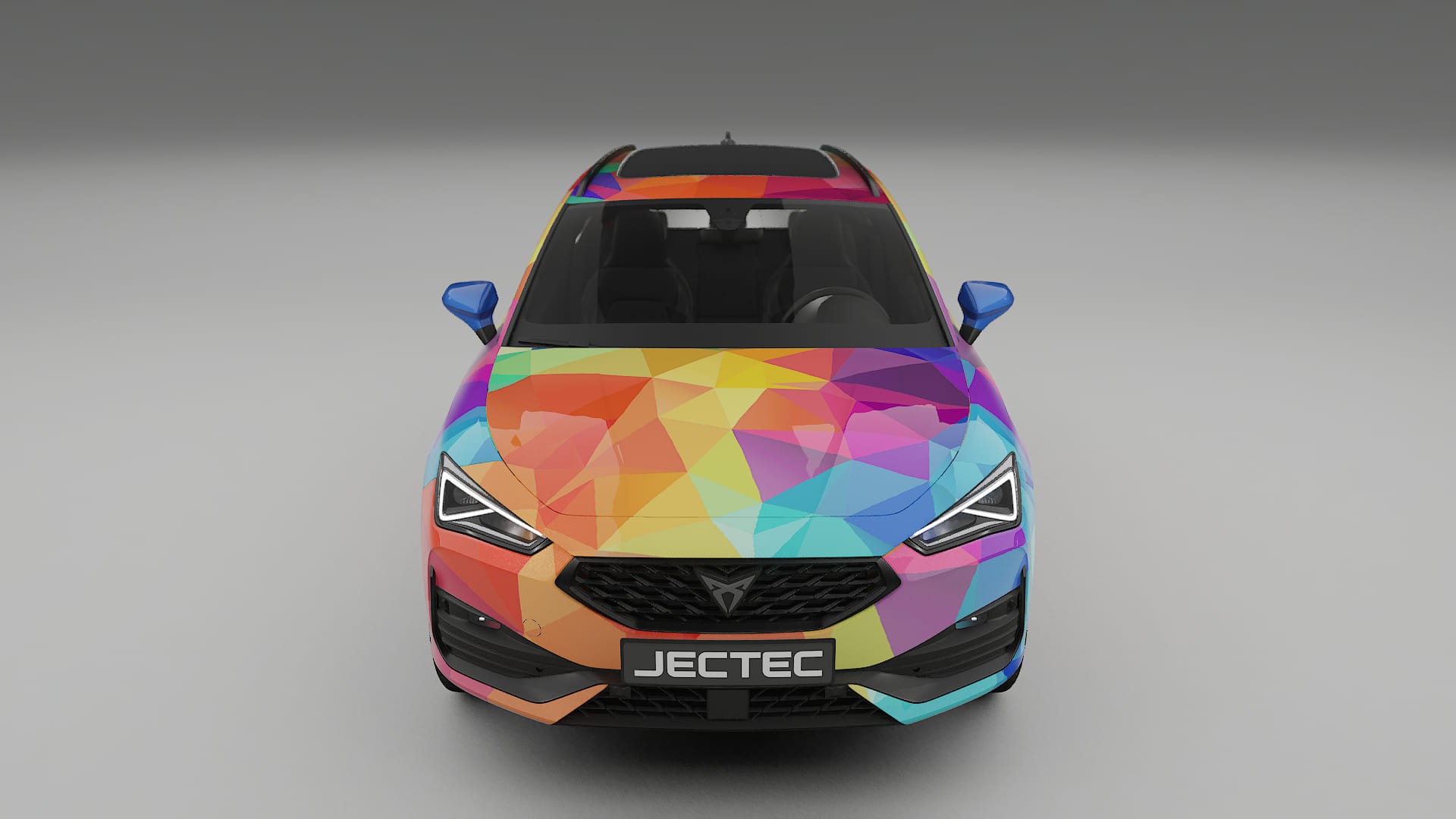 Seat Leon Cupra KL VECTOR VIBE – Design-Wrap PPF-Kit aus bedruckbarer Polyurethanfolie