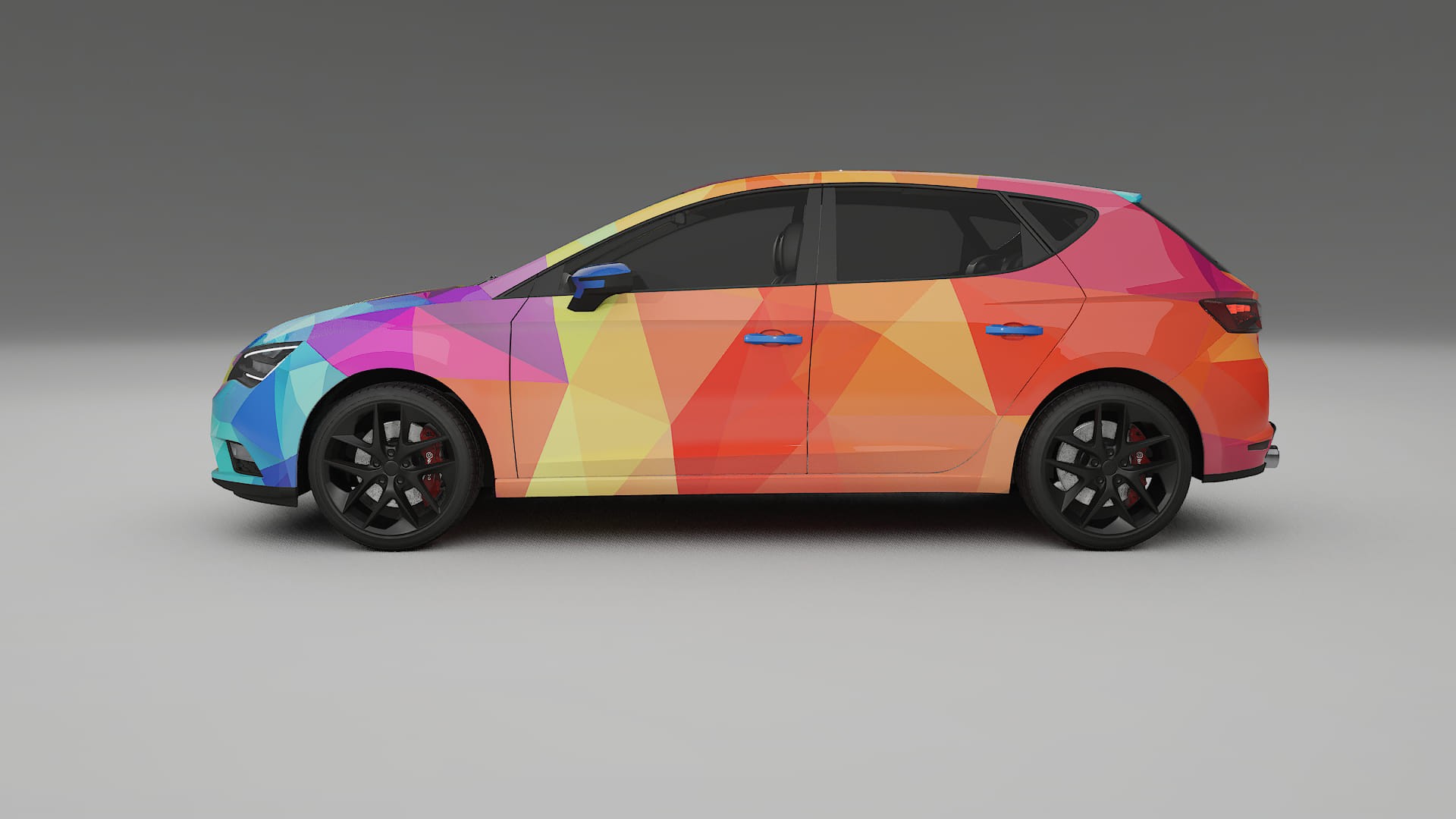 Seat Leon FR 5F VECTOR VIBE – Design-Wrap PPF-Kit aus bedruckbarer Polyurethanfolie