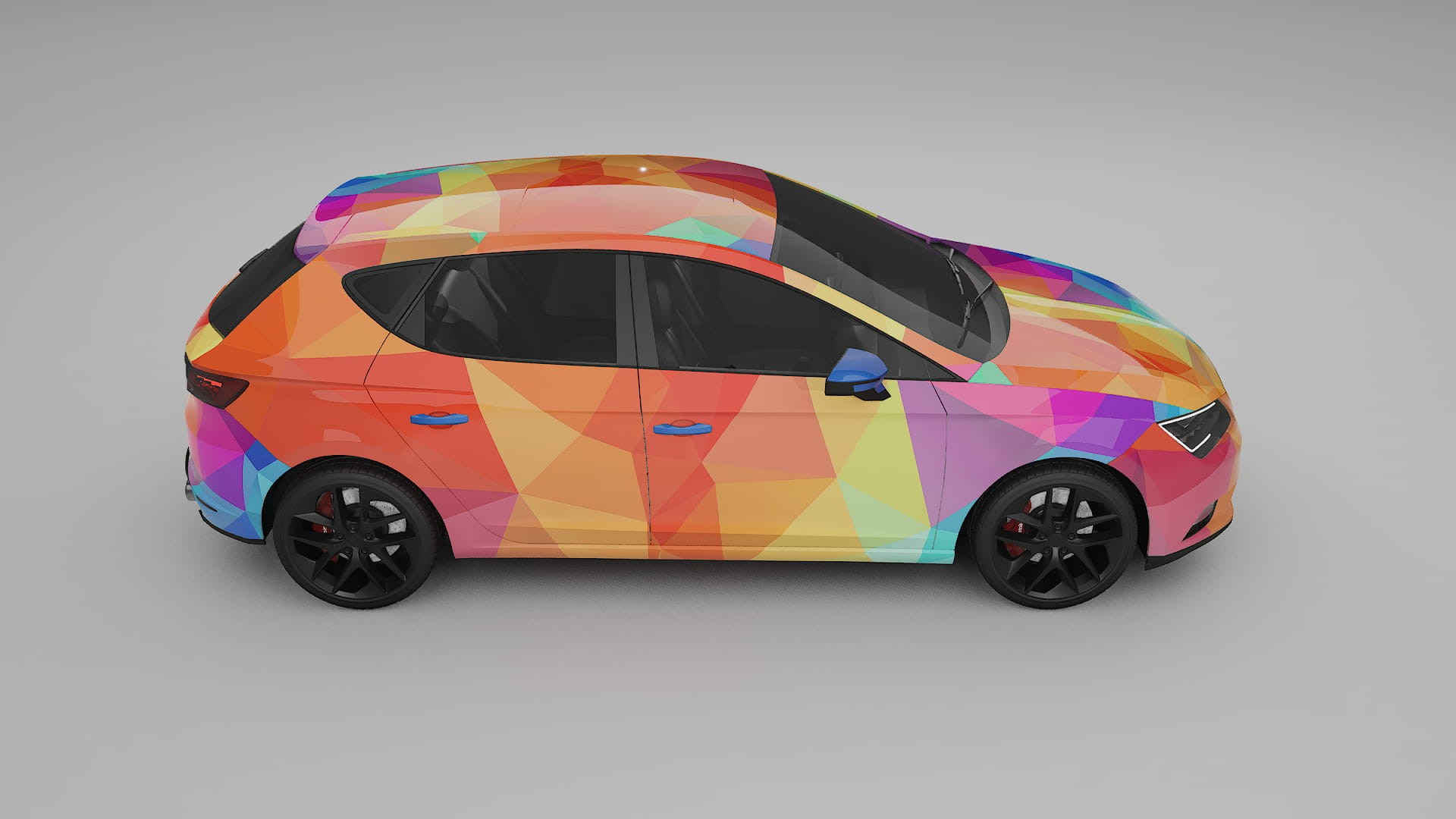 Seat Leon FR 5F VECTOR VIBE – Design-Wrap PPF-Kit aus bedruckbarer Polyurethanfolie