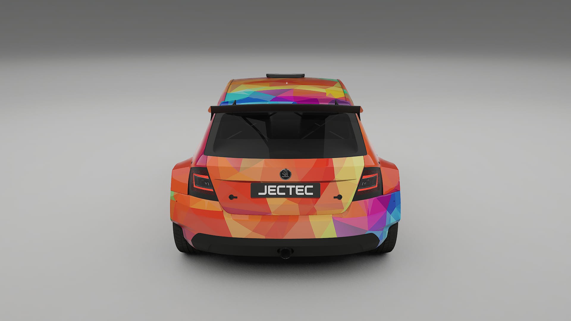 Škoda Fabia R5 6V VECTOR VIBE – Design-Wrap PPF-Kit aus bedruckbarer Polyurethanfolie