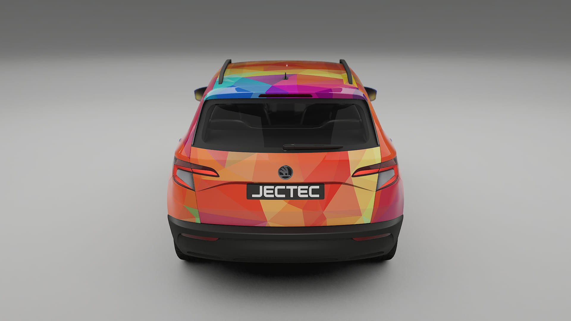 Škoda Karoq NU7 VECTOR VIBE – Design-Wrap PPF-Kit aus bedruckbarer Polyurethanfolie