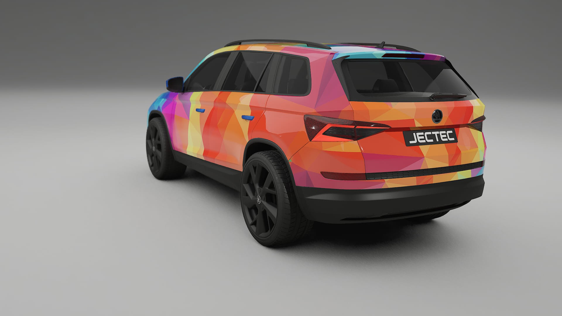 Škoda Kodiaq NS7 VECTOR VIBE – Design-Wrap PPF-Kit aus bedruckbarer Polyurethanfolie