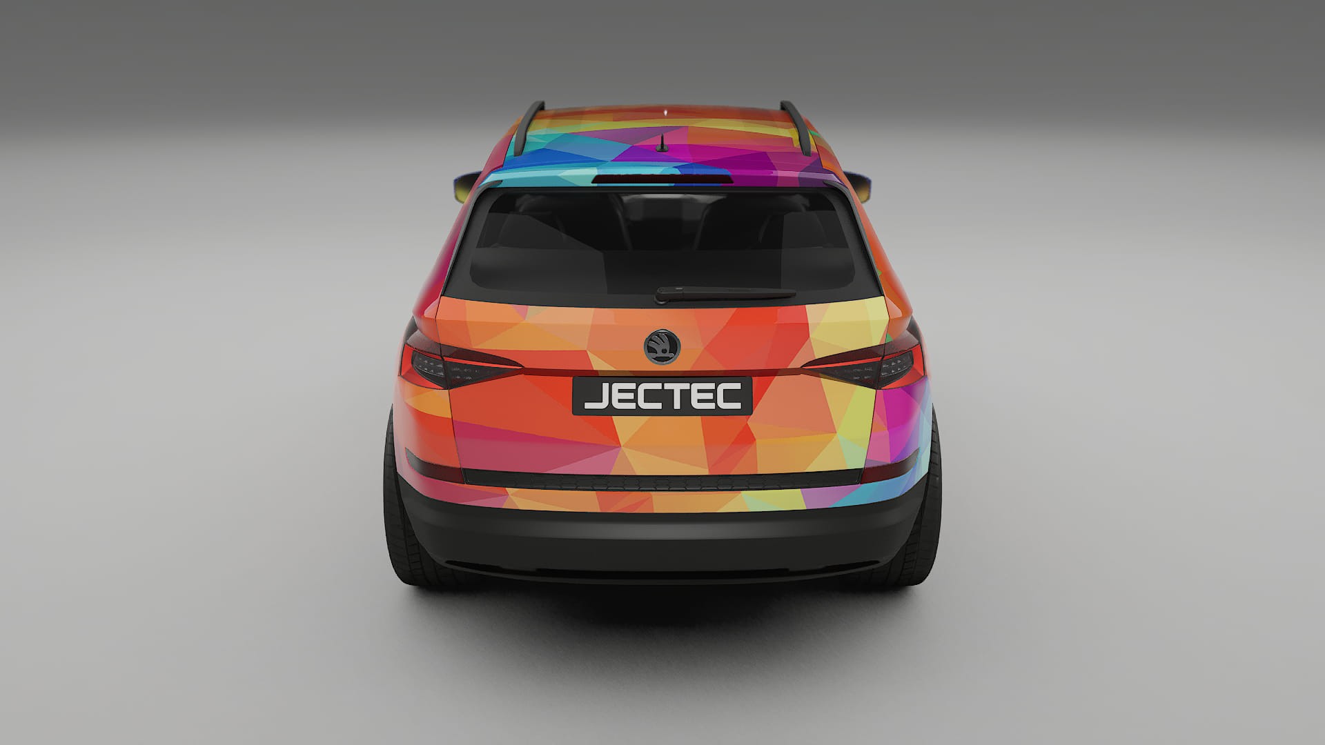 Škoda Kodiaq NS7 VECTOR VIBE – Design-Wrap PPF-Kit aus bedruckbarer Polyurethanfolie