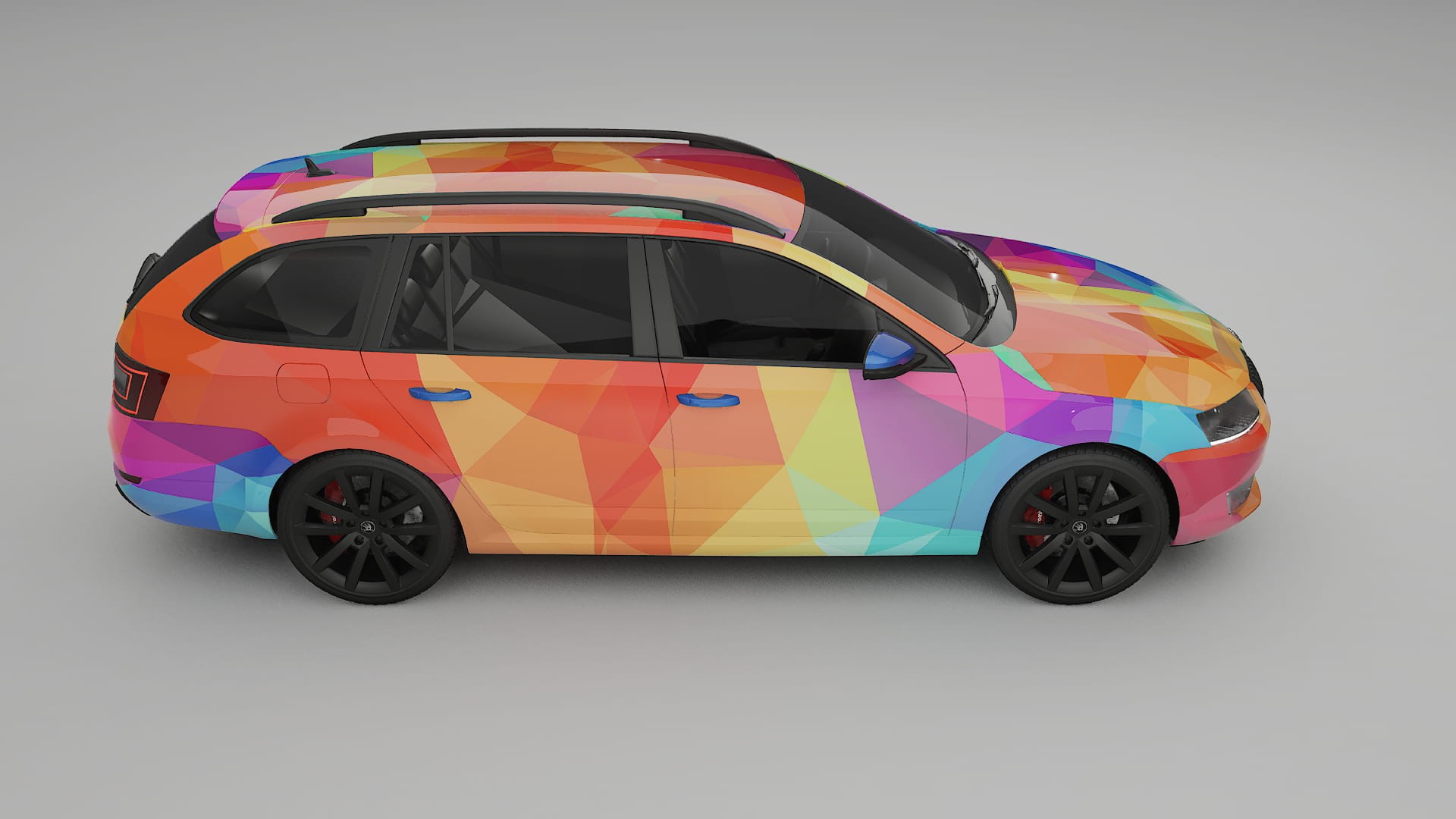 Škoda Octavia combi 5E VECTOR VIBE – Design-Wrap PPF-Kit aus bedruckbarer Polyurethanfolie