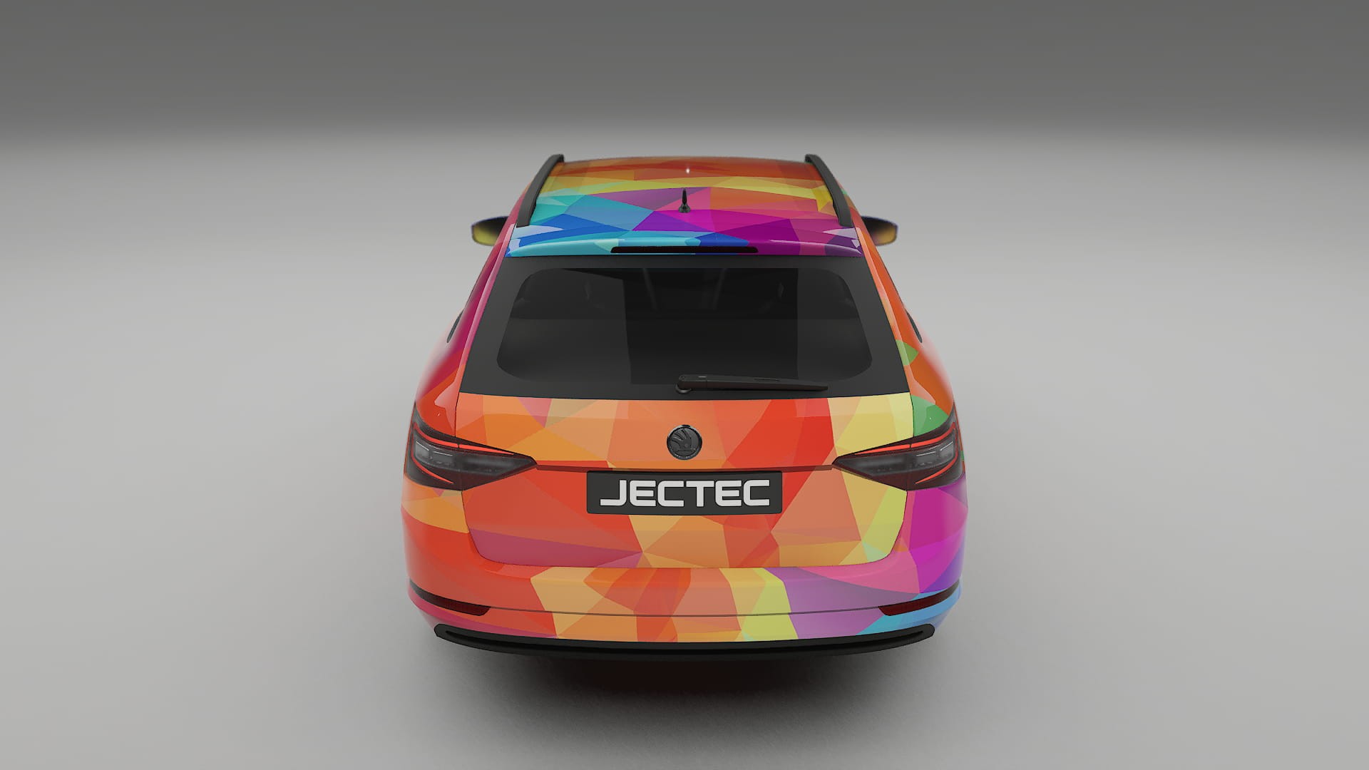 Škoda Superb B8 VECTOR VIBE – Design-Wrap PPF-Kit aus bedruckbarer Polyurethanfolie