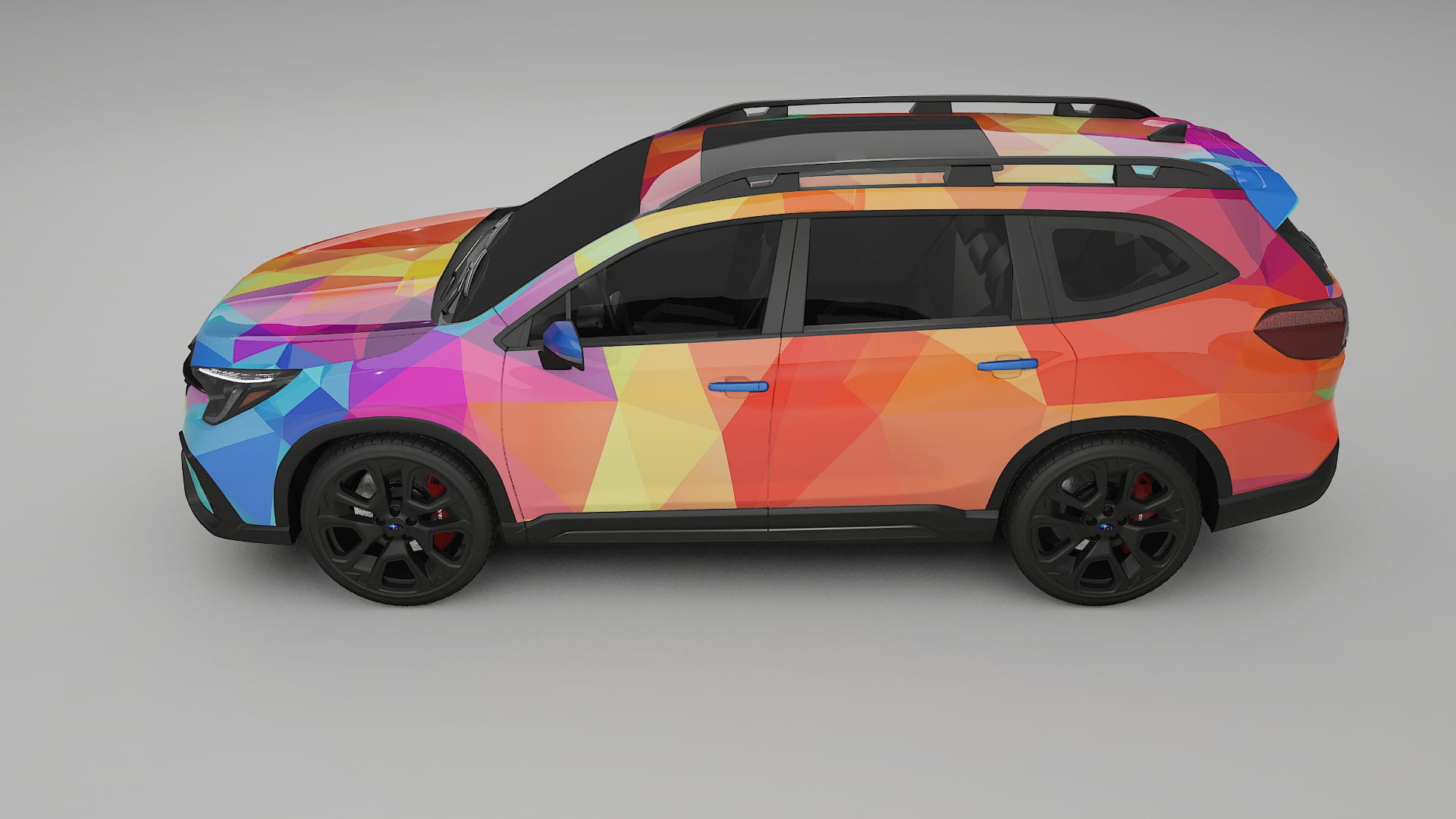 Subaru Ascent BT facelift LCI VECTOR VIBE – Design-Wrap PPF-Kit aus bedruckbarer Polyurethanfolie