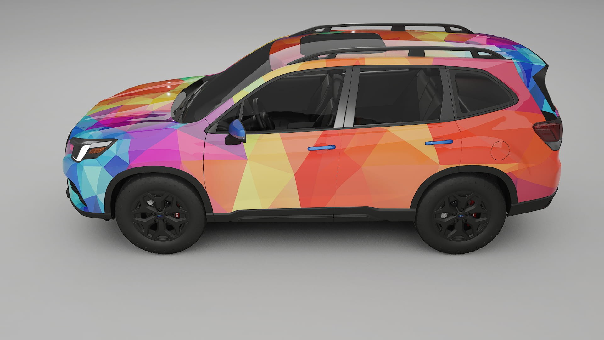 Subaru Forester V SK facelift LCI VECTOR VIBE – Design-Wrap PPF-Kit aus bedruckbarer Polyurethanfolie