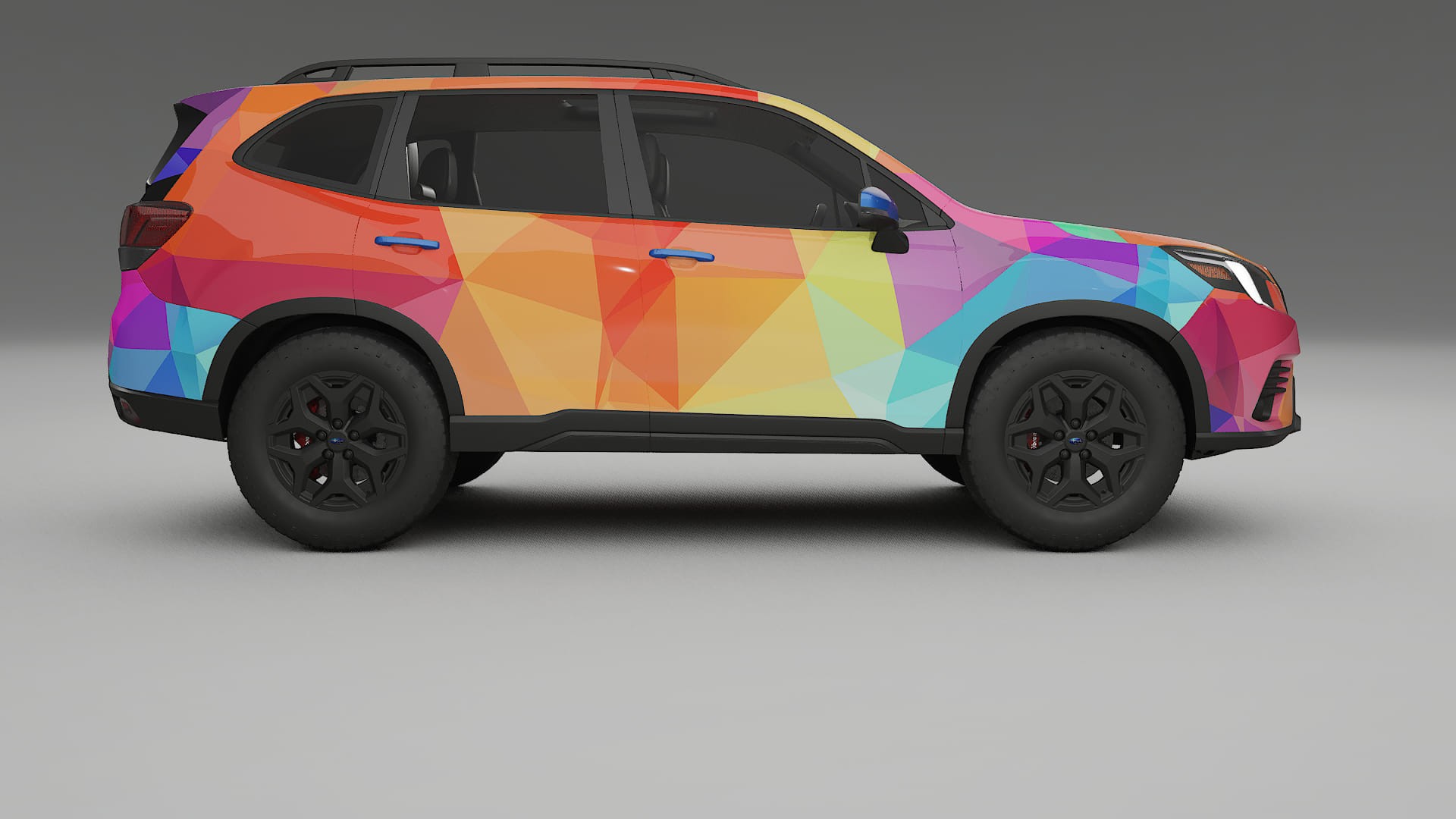 Subaru Forester V SK facelift LCI VECTOR VIBE – Design-Wrap PPF-Kit aus bedruckbarer Polyurethanfolie
