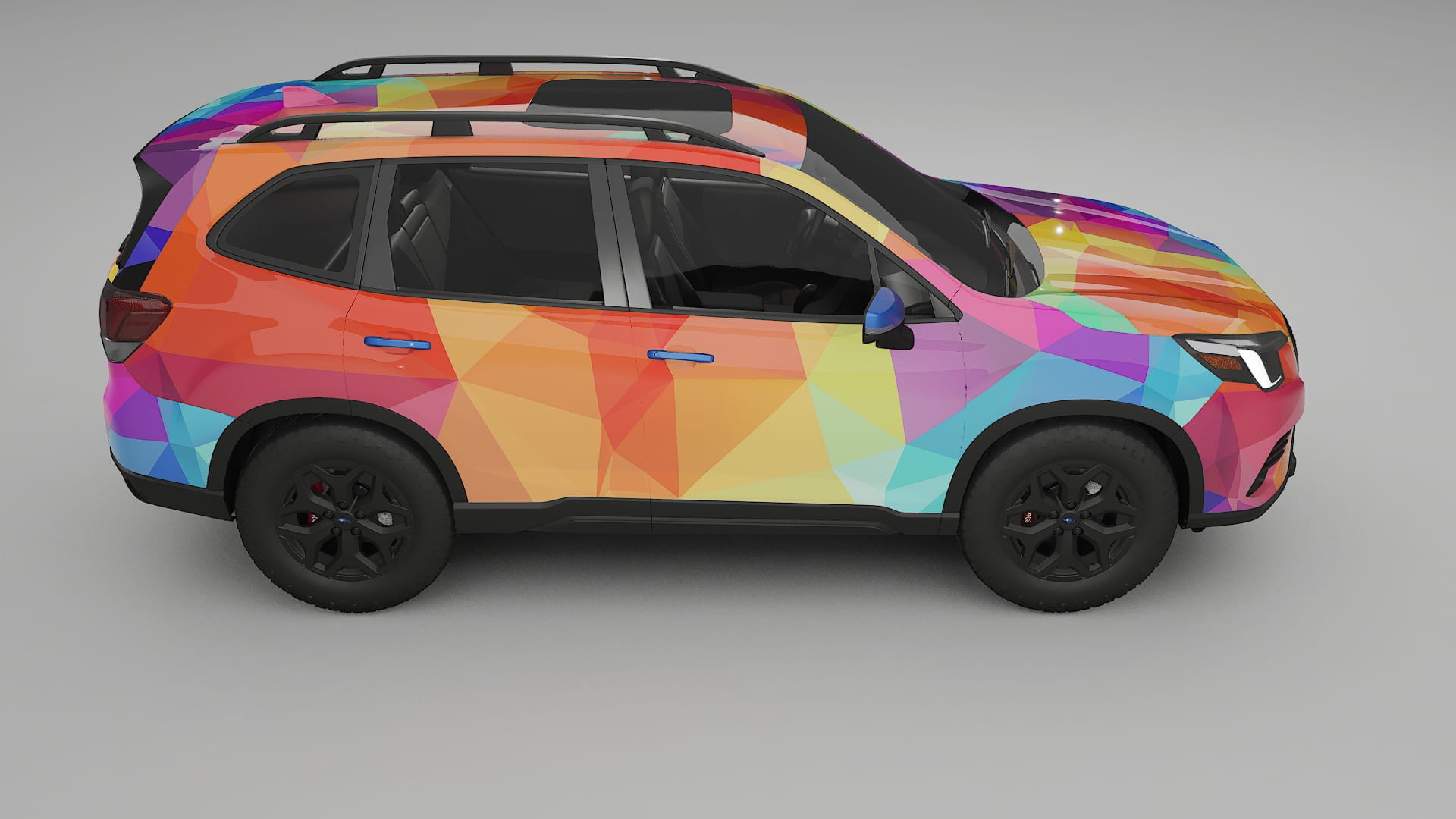 Subaru Forester V SK facelift LCI VECTOR VIBE – Design-Wrap PPF-Kit aus bedruckbarer Polyurethanfolie