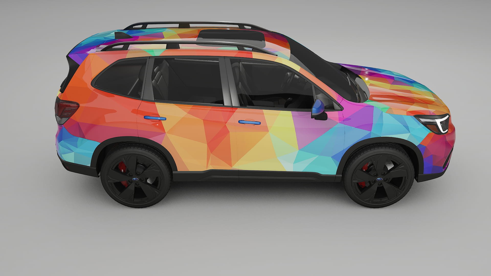 Subaru Forester V SK prefacelift pre-LCI VECTOR VIBE – Design-Wrap PPF-Kit aus bedruckbarer Polyurethanfolie