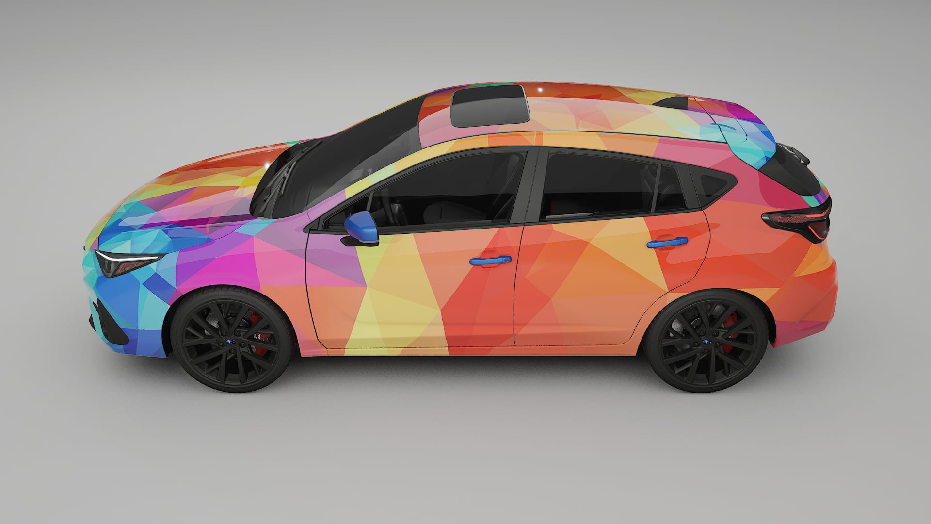 Subaru Impreza GU VECTOR VIBE – Design-Wrap PPF-Kit aus bedruckbarer Polyurethanfolie