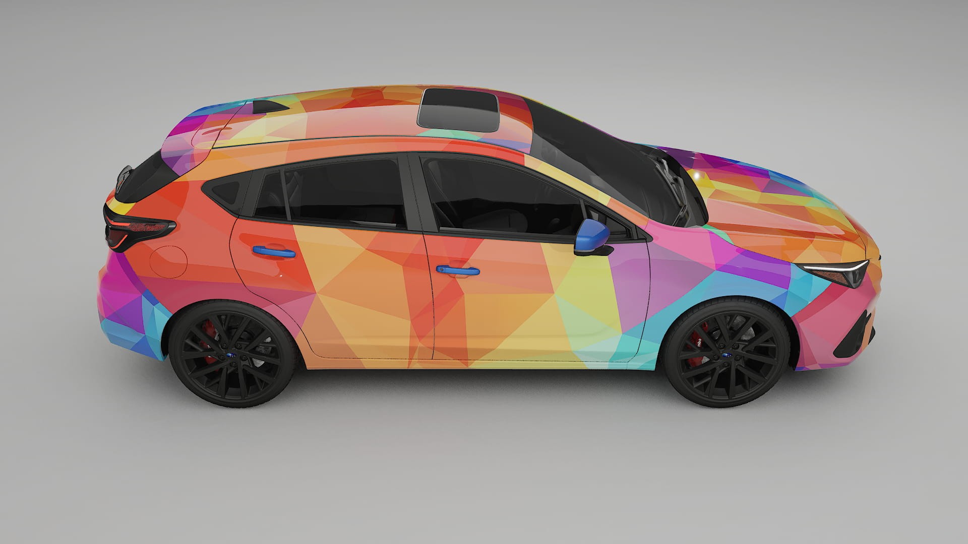 Subaru Impreza GU VECTOR VIBE – Design-Wrap PPF-Kit aus bedruckbarer Polyurethanfolie