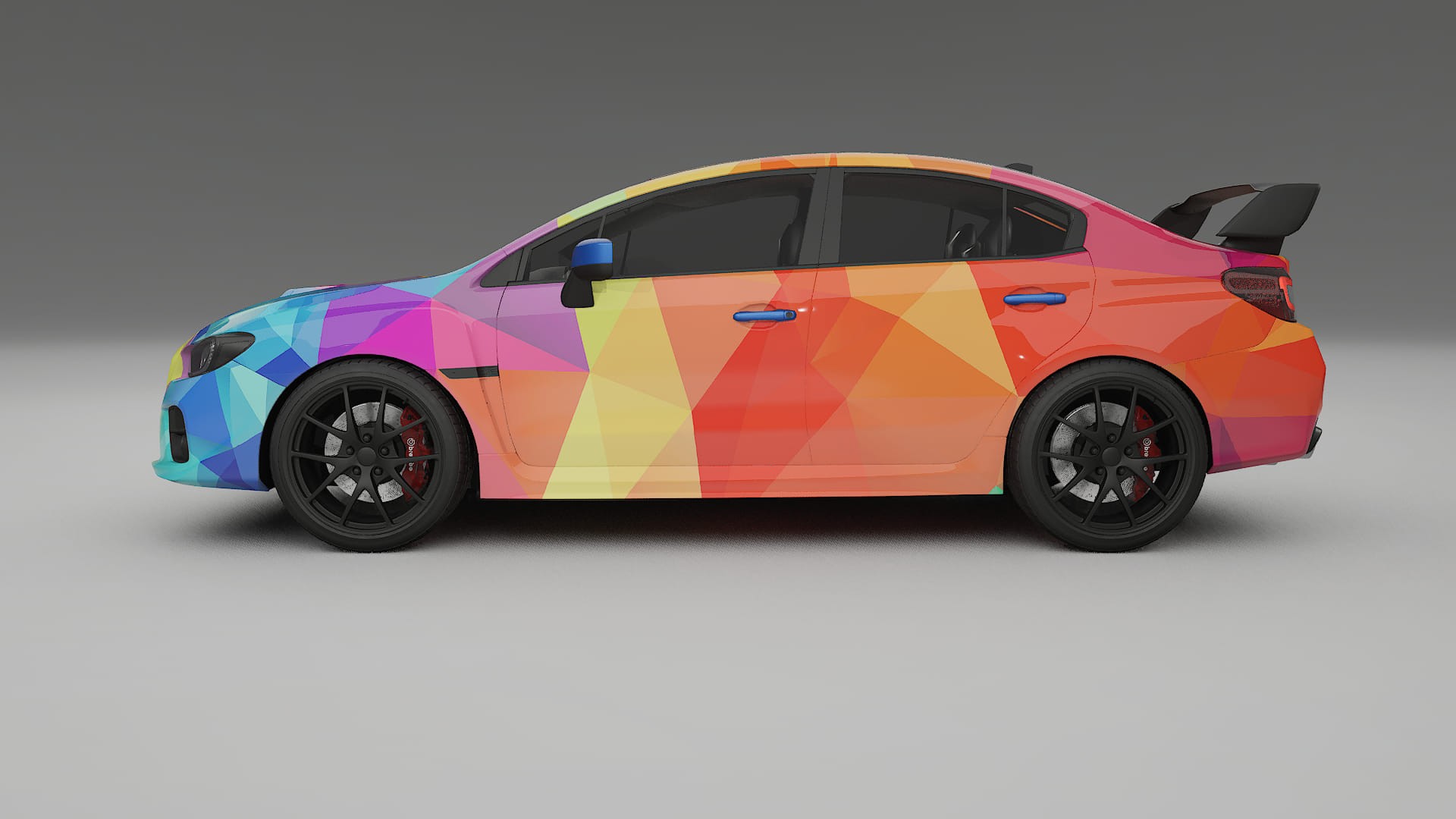 Subaru Impreza WRX Sti VA prefacelift pre-LCI VECTOR VIBE – Design-Wrap PPF-Kit aus bedruckbarer Polyurethanfolie