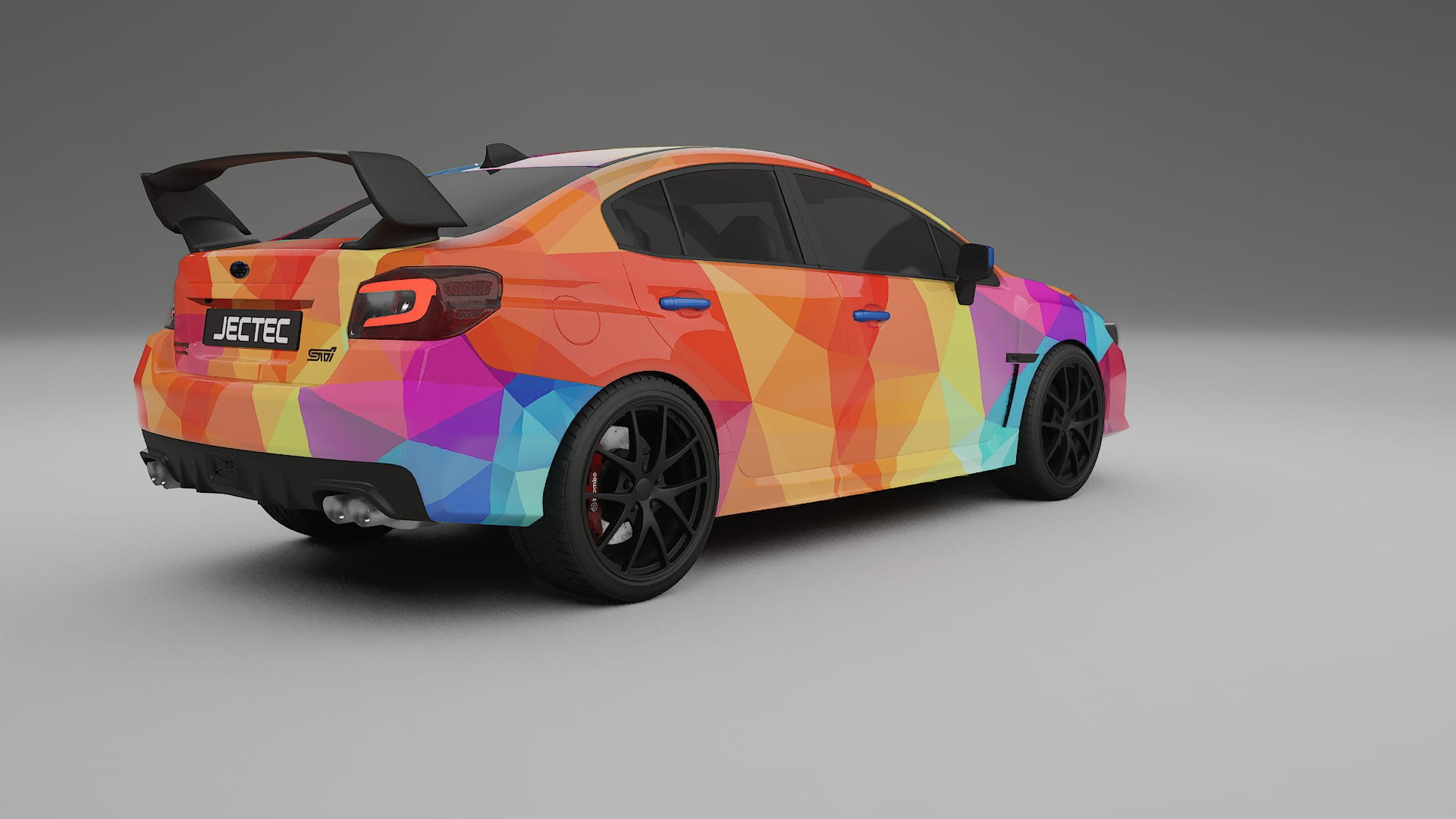 Subaru Impreza WRX Sti VA prefacelift pre-LCI VECTOR VIBE – Design-Wrap PPF-Kit aus bedruckbarer Polyurethanfolie