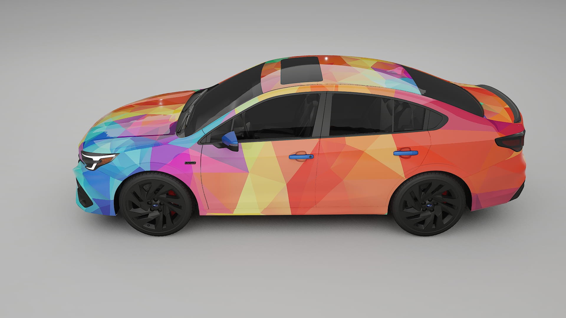 Subaru Legacy BW VECTOR VIBE – Design-Wrap PPF-Kit aus bedruckbarer Polyurethanfolie