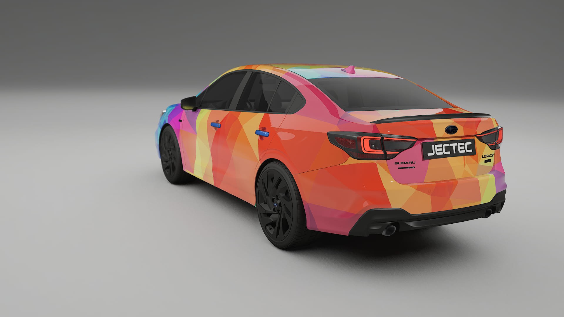 Subaru Legacy BW VECTOR VIBE – Design-Wrap PPF-Kit aus bedruckbarer Polyurethanfolie