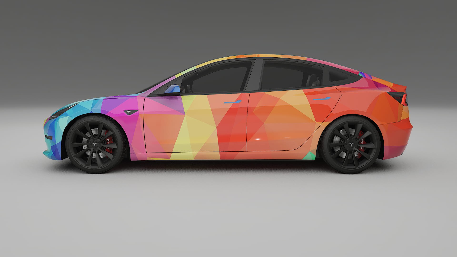 Tesla Model 3 VECTOR VIBE – Design-Wrap PPF-Kit aus bedruckbarer Polyurethanfolie