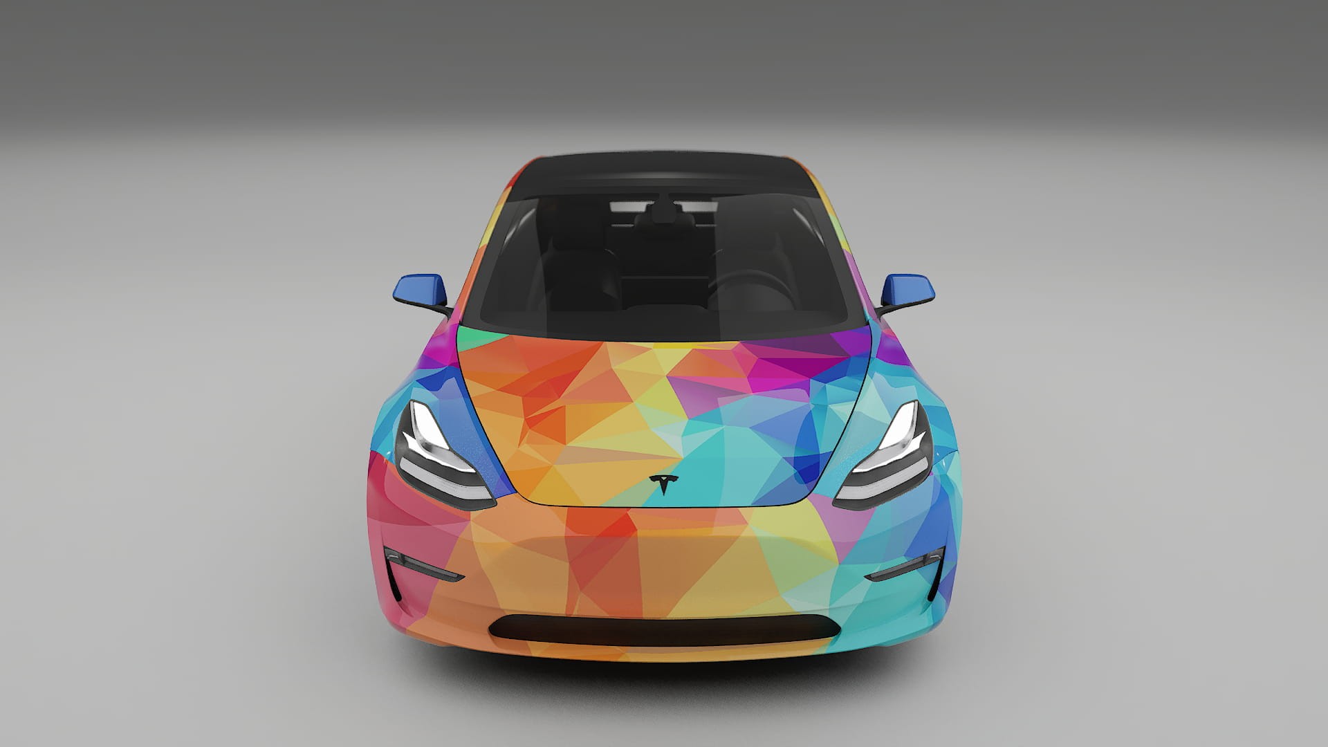 Tesla Model 3 VECTOR VIBE – Design-Wrap PPF-Kit aus bedruckbarer Polyurethanfolie