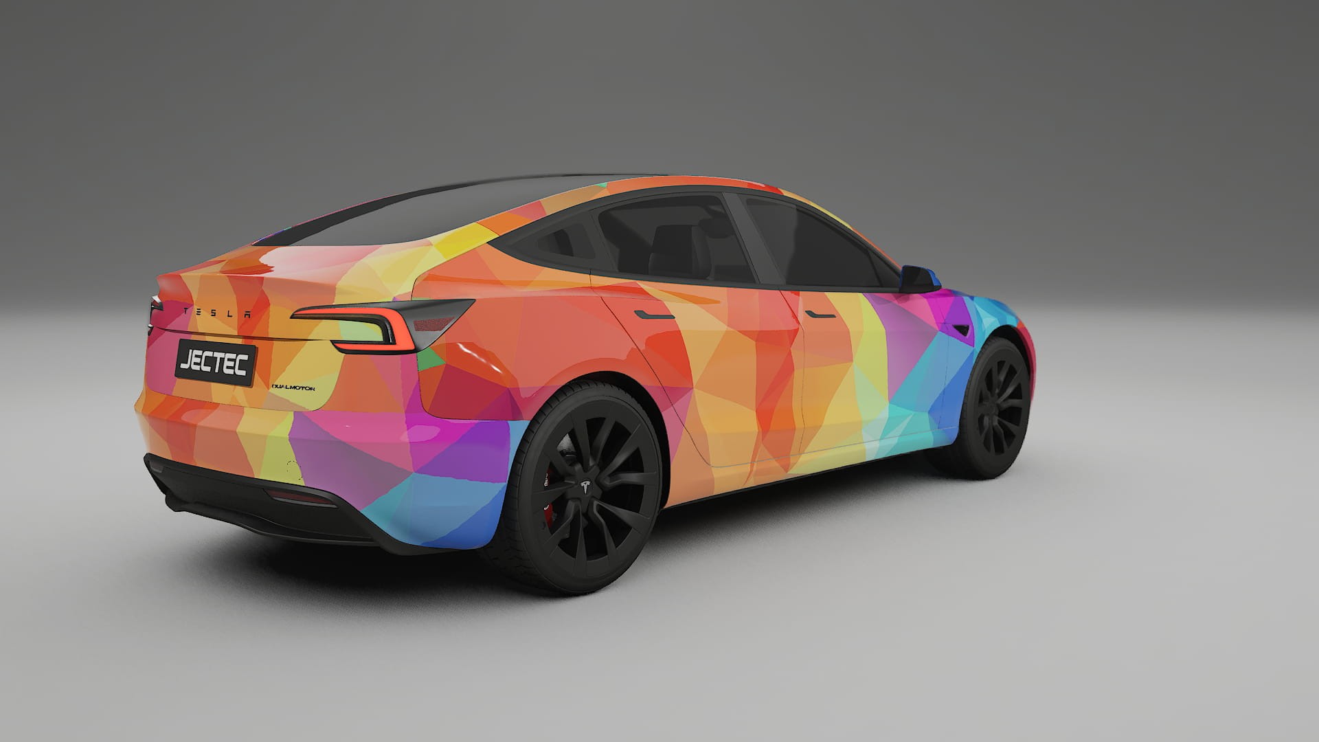 Tesla Model 3 Highland VECTOR VIBE – Design-Wrap PPF-Kit aus bedruckbarer Polyurethanfolie
