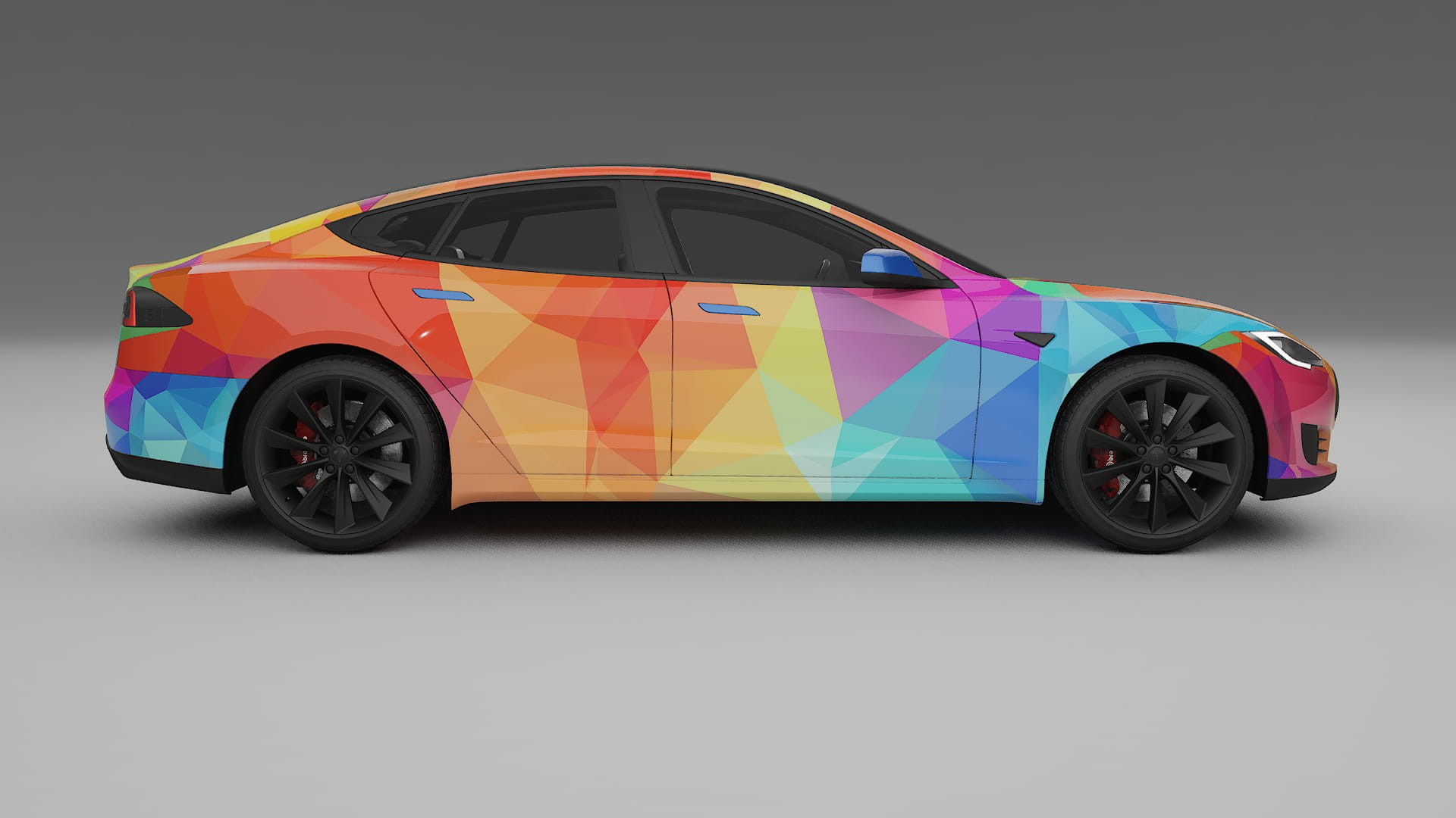 Tesla Model-S VECTOR VIBE – Design-Wrap PPF-Kit aus bedruckbarer Polyurethanfolie