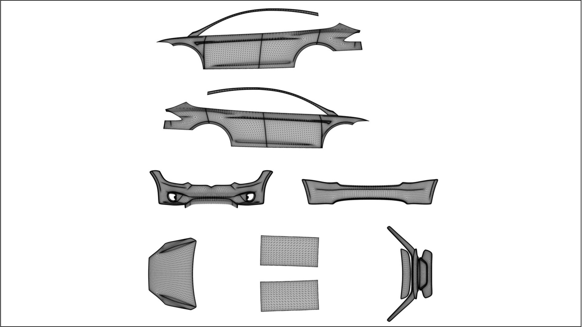 Tesla Model X VECTOR VIBE – Design-Wrap PPF-Kit aus bedruckbarer Polyurethanfolie