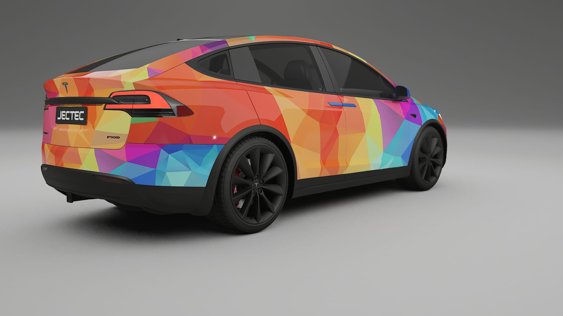 Tesla Model X VECTOR VIBE – Design-Wrap PPF-Kit aus bedruckbarer Polyurethanfolie