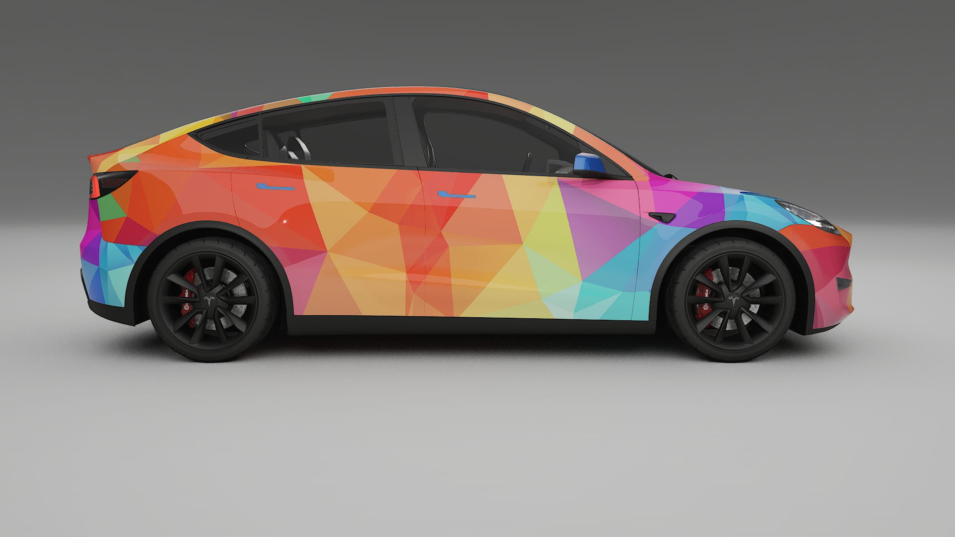 Tesla Model Y VECTOR VIBE – Design-Wrap PPF-Kit aus bedruckbarer Polyurethanfolie