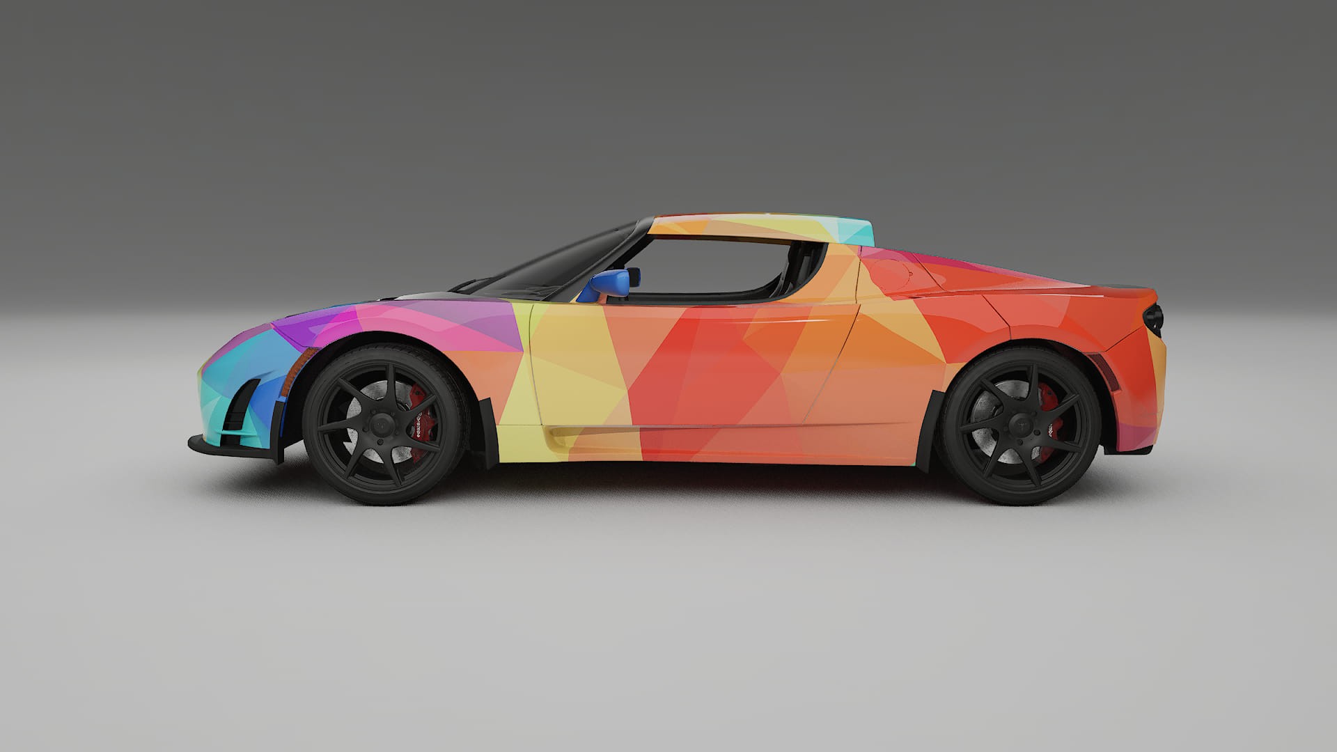 Tesla Roadster 2.5 VECTOR VIBE – Design-Wrap PPF-Kit aus bedruckbarer Polyurethanfolie
