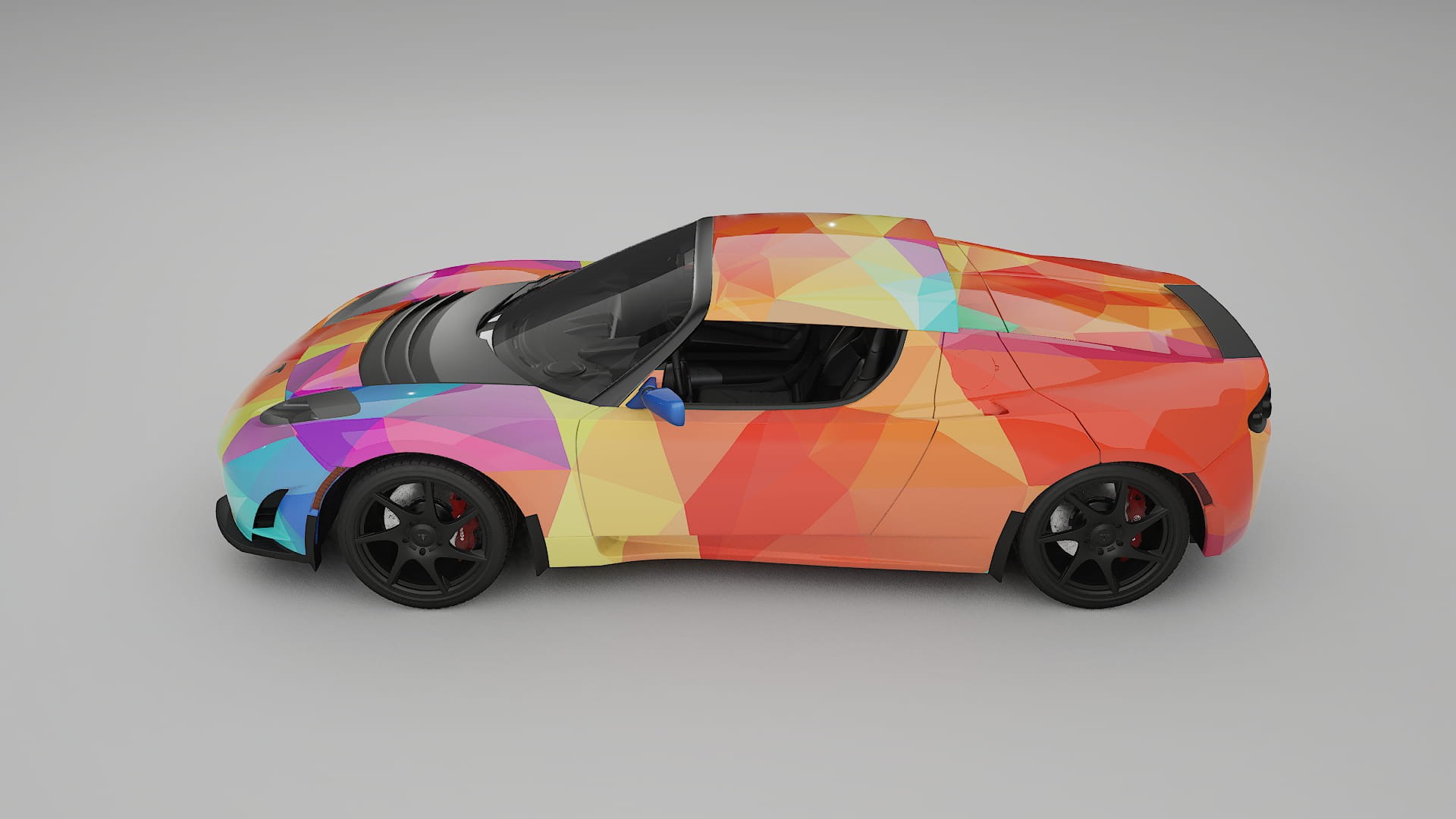 Tesla Roadster 2.5 VECTOR VIBE – Design-Wrap PPF-Kit aus bedruckbarer Polyurethanfolie