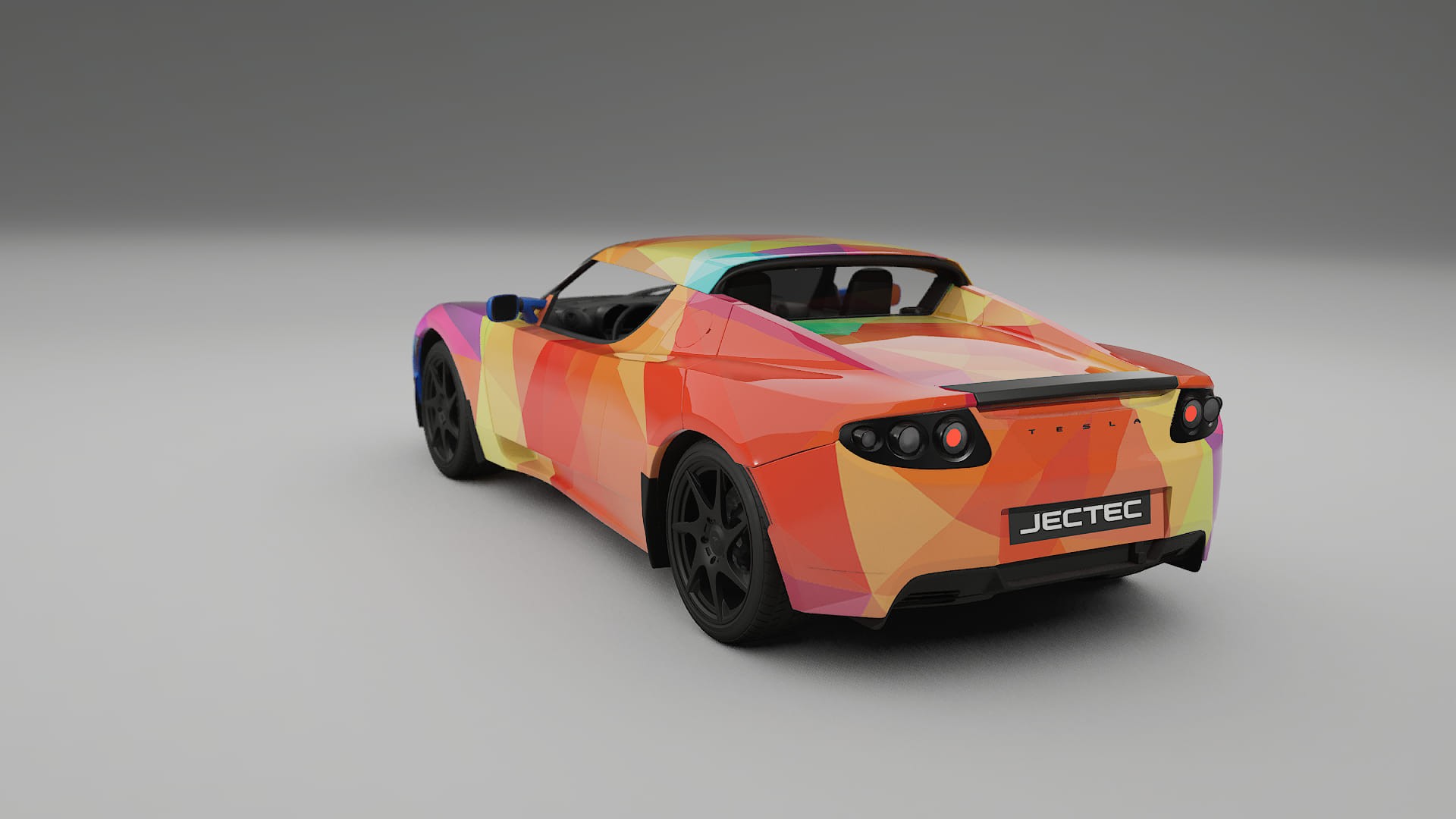 Tesla Roadster 2.5 VECTOR VIBE – Design-Wrap PPF-Kit aus bedruckbarer Polyurethanfolie