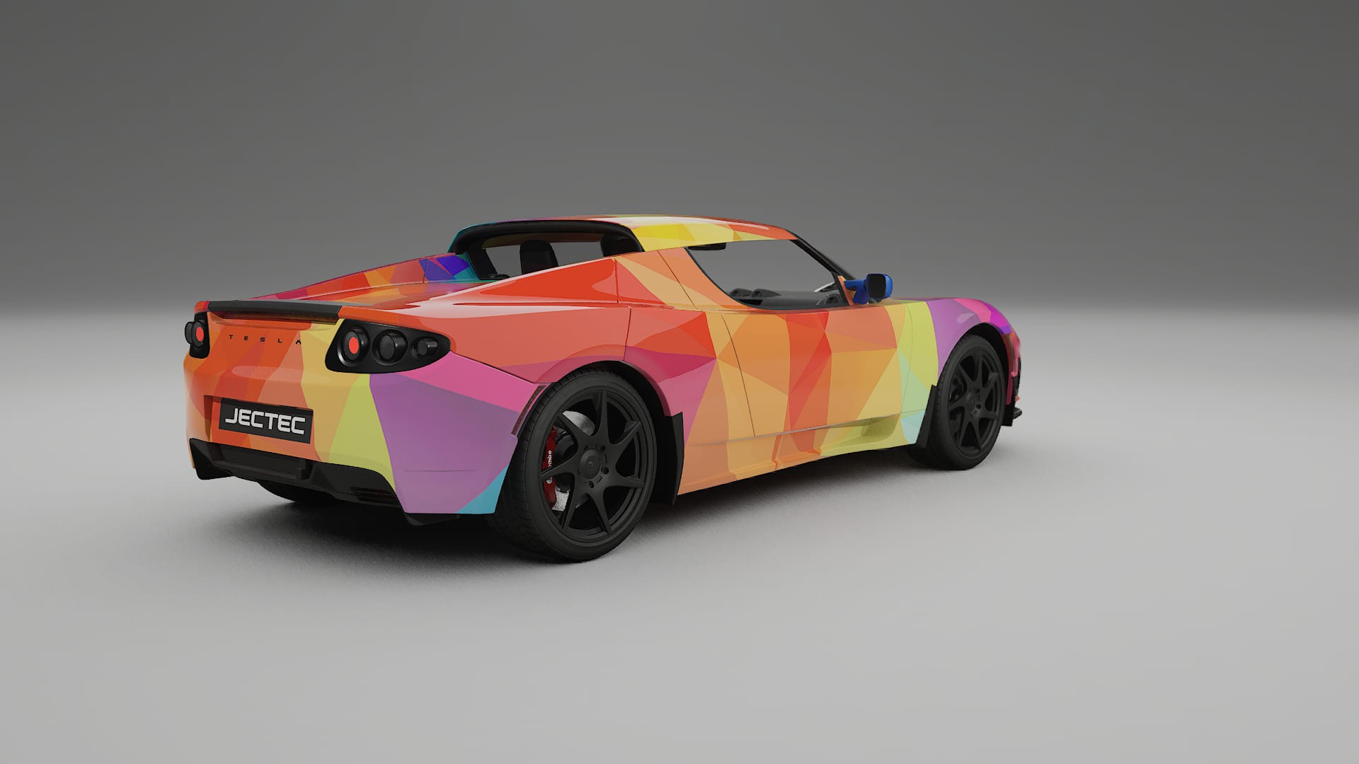 Tesla Roadster 2.5 VECTOR VIBE – Design-Wrap PPF-Kit aus bedruckbarer Polyurethanfolie