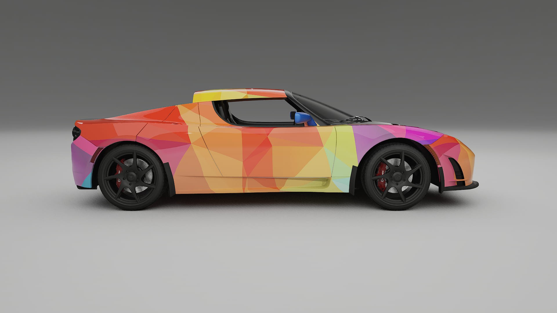 Tesla Roadster 2.5 VECTOR VIBE – Design-Wrap PPF-Kit aus bedruckbarer Polyurethanfolie
