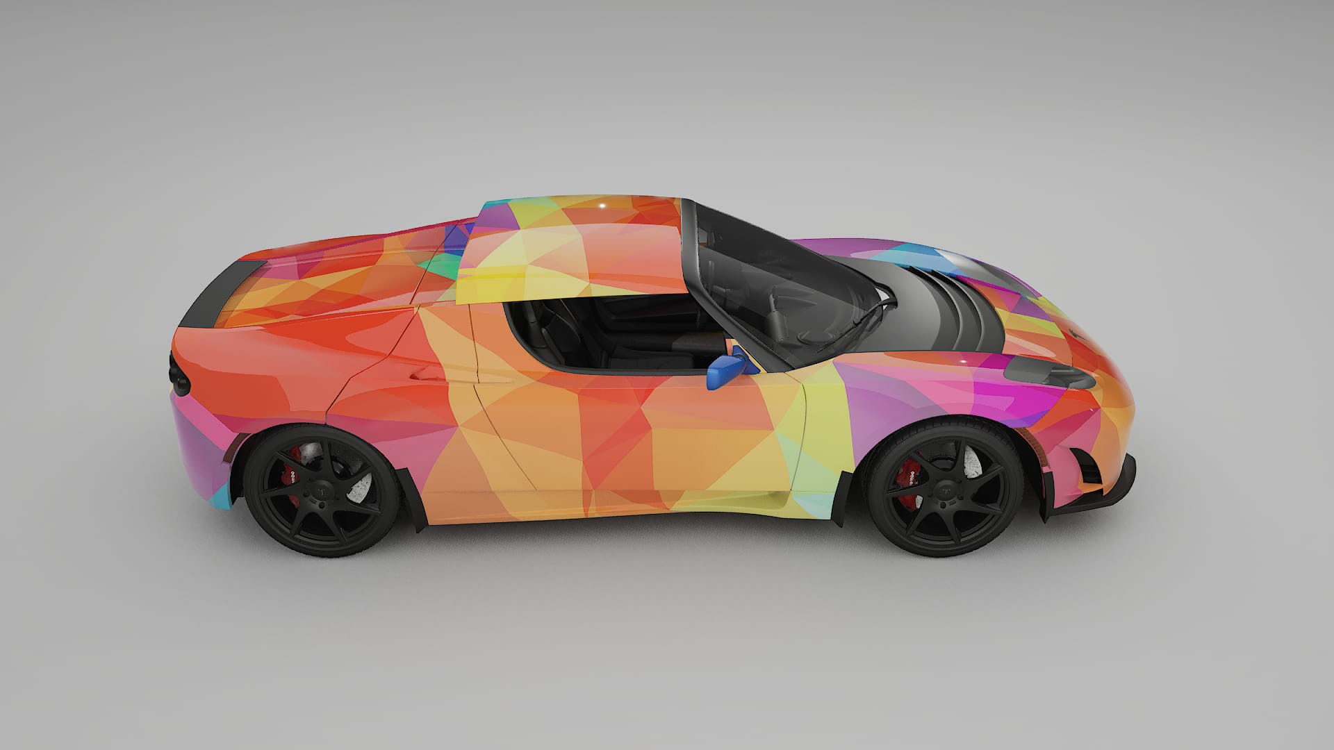 Tesla Roadster 2.5 VECTOR VIBE – Design-Wrap PPF-Kit aus bedruckbarer Polyurethanfolie