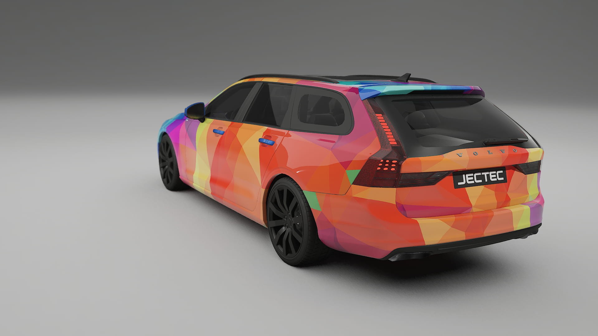 Volvo V90 P5 VECTOR VIBE – Design-Wrap PPF-Kit aus bedruckbarer Polyurethanfolie