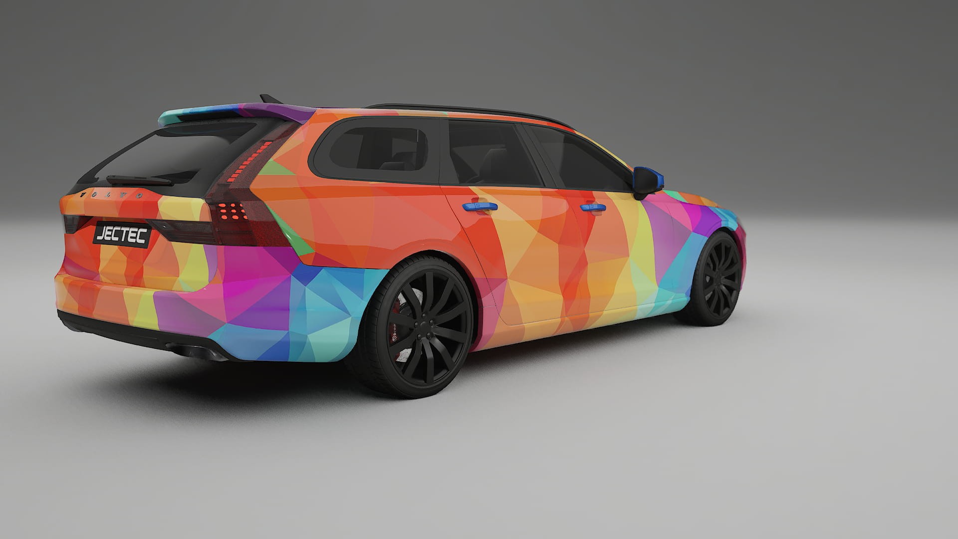 Volvo V90 P5 VECTOR VIBE – Design-Wrap PPF-Kit aus bedruckbarer Polyurethanfolie