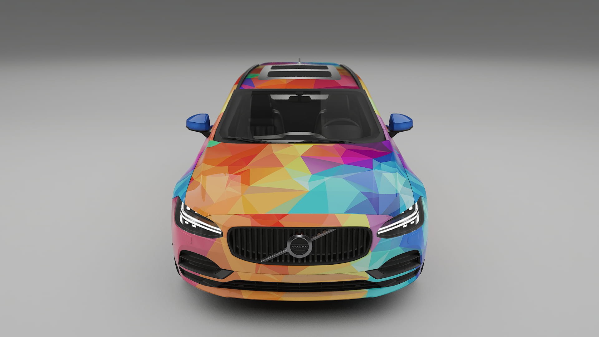 Volvo V90 P5 VECTOR VIBE – Design-Wrap PPF-Kit aus bedruckbarer Polyurethanfolie