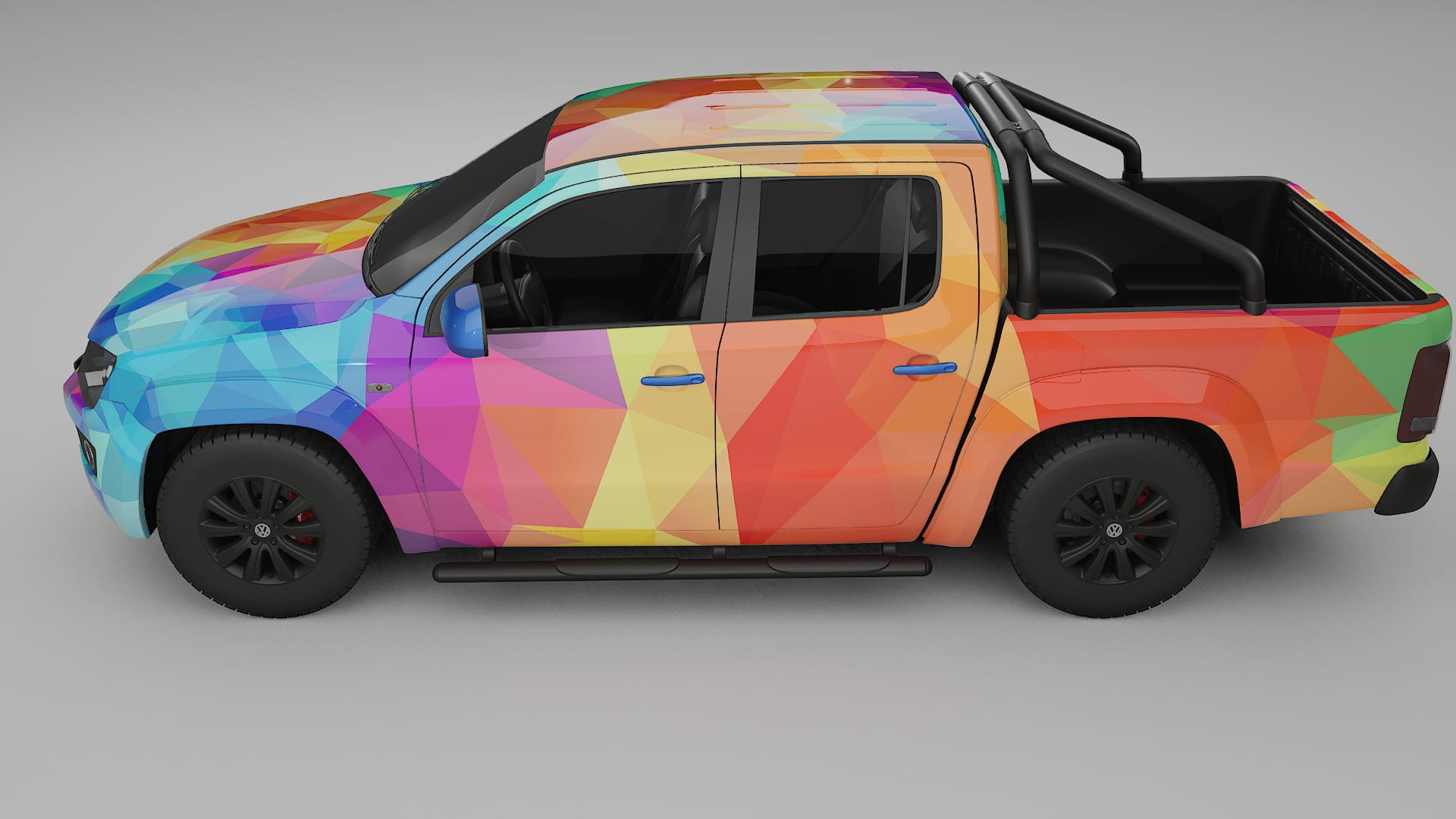 VW Amarok 2H VECTOR VIBE – Design-Wrap PPF-Kit aus bedruckbarer Polyurethanfolie