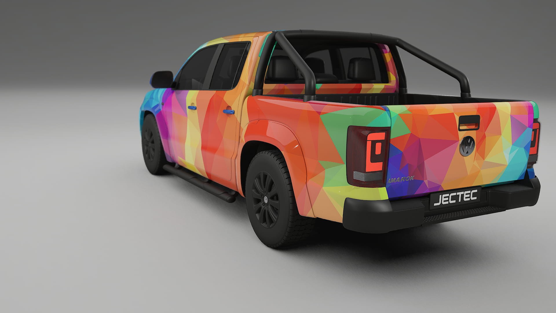 VW Amarok 2H VECTOR VIBE – Design-Wrap PPF-Kit aus bedruckbarer Polyurethanfolie