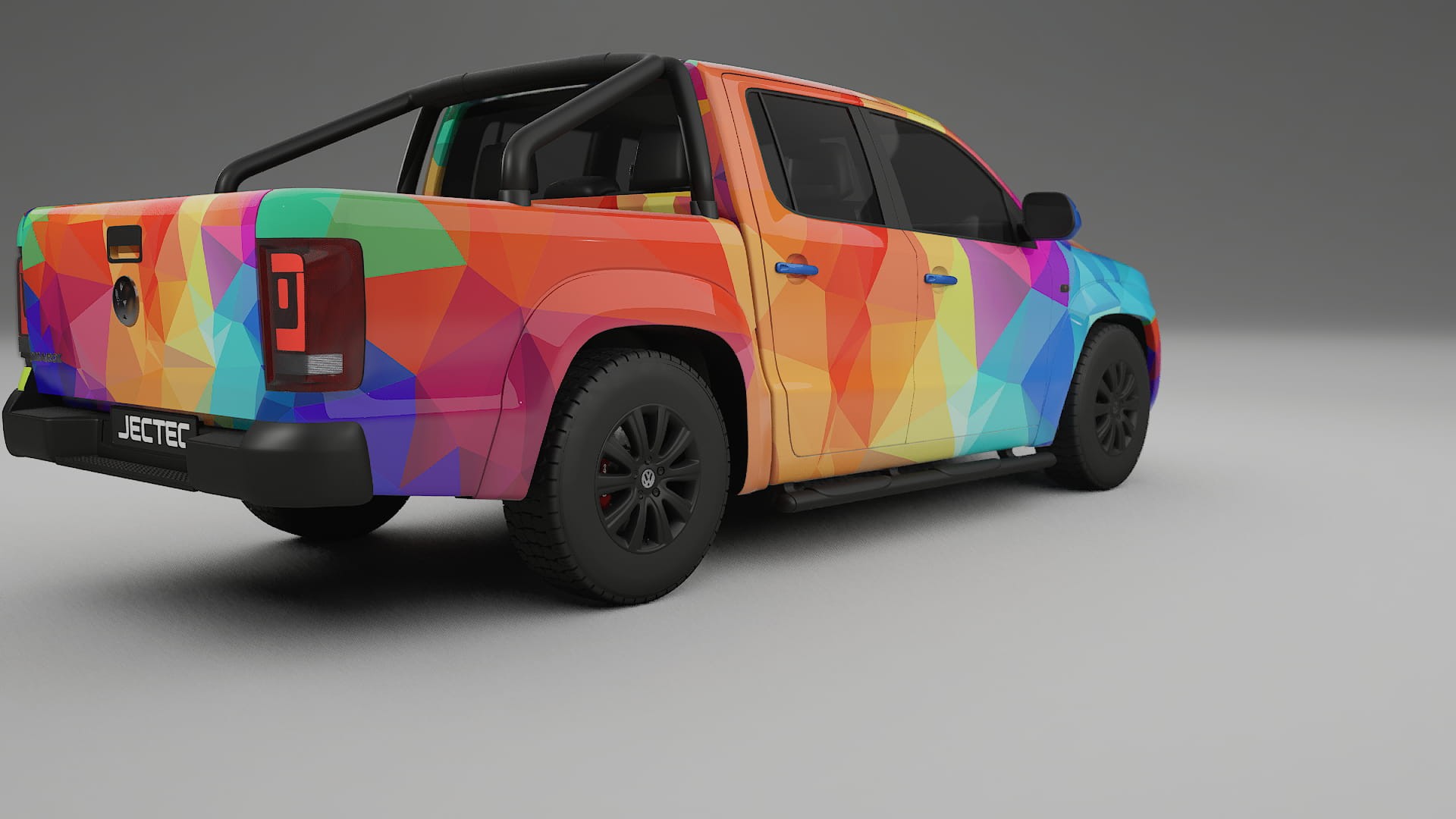 VW Amarok 2H VECTOR VIBE – Design-Wrap PPF-Kit aus bedruckbarer Polyurethanfolie