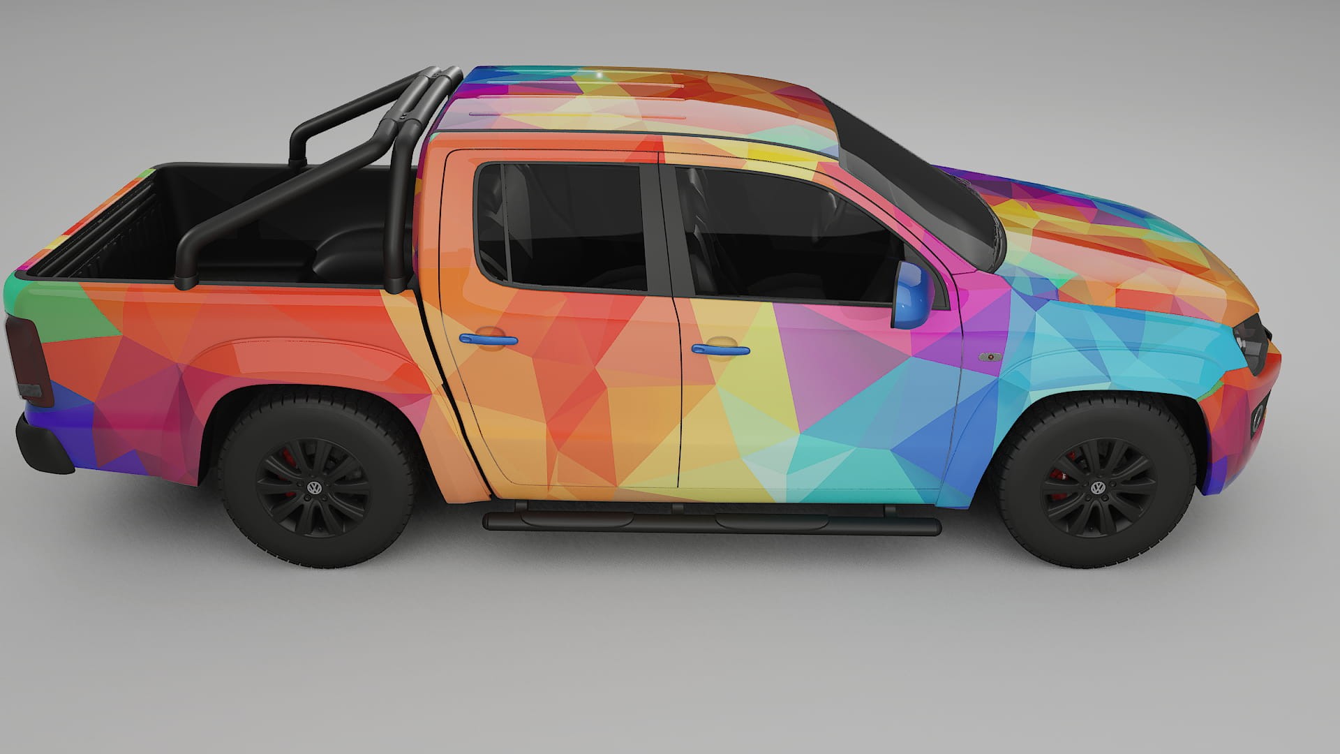 VW Amarok 2H VECTOR VIBE – Design-Wrap PPF-Kit aus bedruckbarer Polyurethanfolie