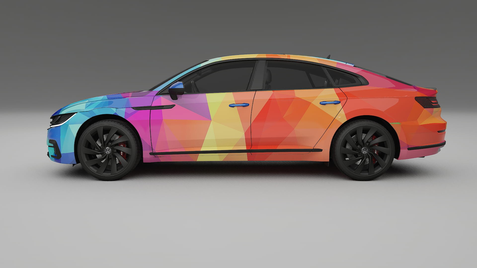 VW Arteon R 3H prefacelift pre-LCI VECTOR VIBE – Design-Wrap PPF-Kit aus bedruckbarer Polyurethanfolie