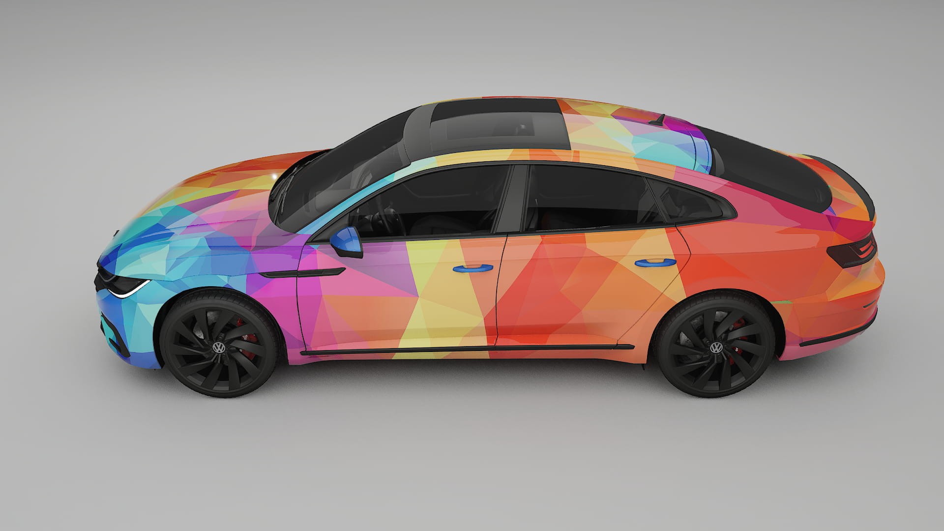 VW Arteon R 3H prefacelift pre-LCI VECTOR VIBE – Design-Wrap PPF-Kit aus bedruckbarer Polyurethanfolie